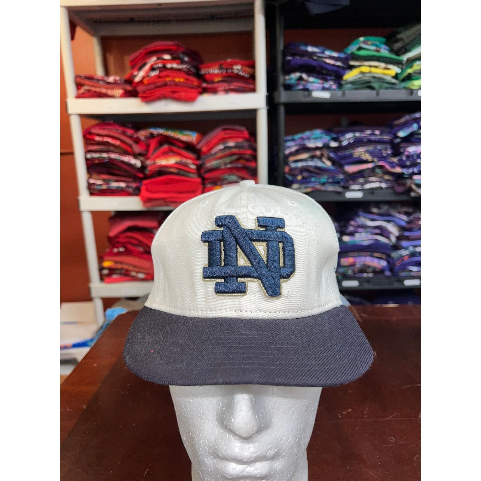 New Era Norte Dame Hat Fighting Irish Cap Headwear New Era 7 1/2 Size ONE SIZE - 1 Thumbnail
