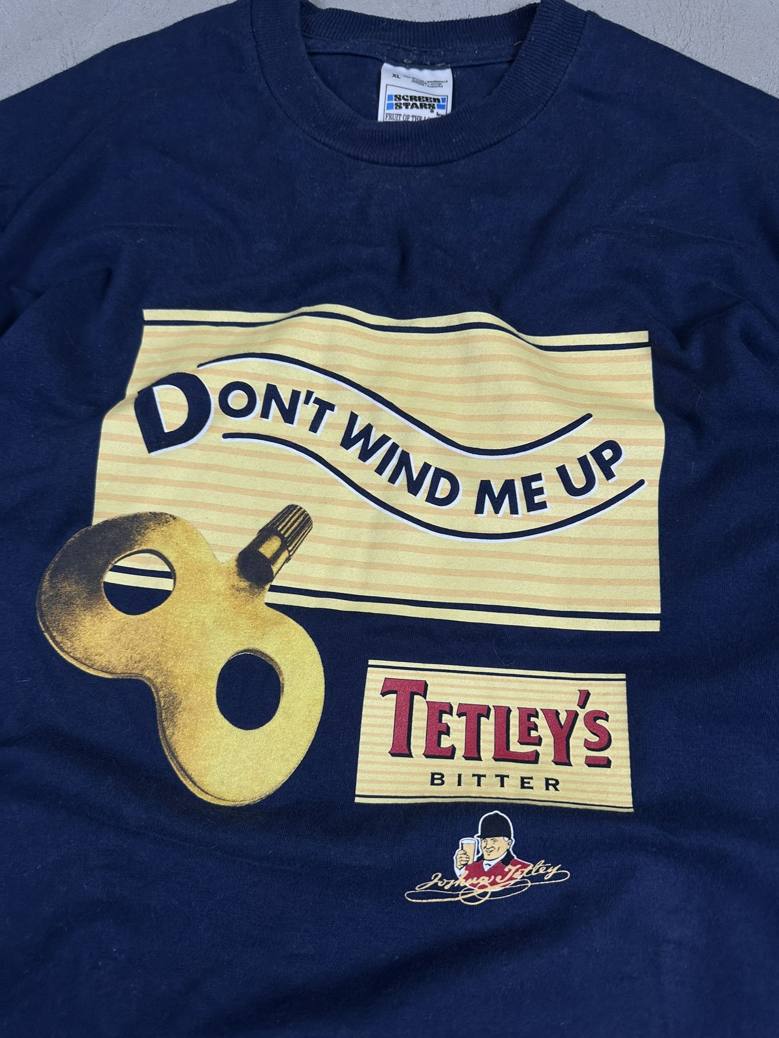 Vintage 90s Vintage Tetley's Beer Graphic T-shirt Size US XL / EU 56 / 4 - 8 Thumbnail