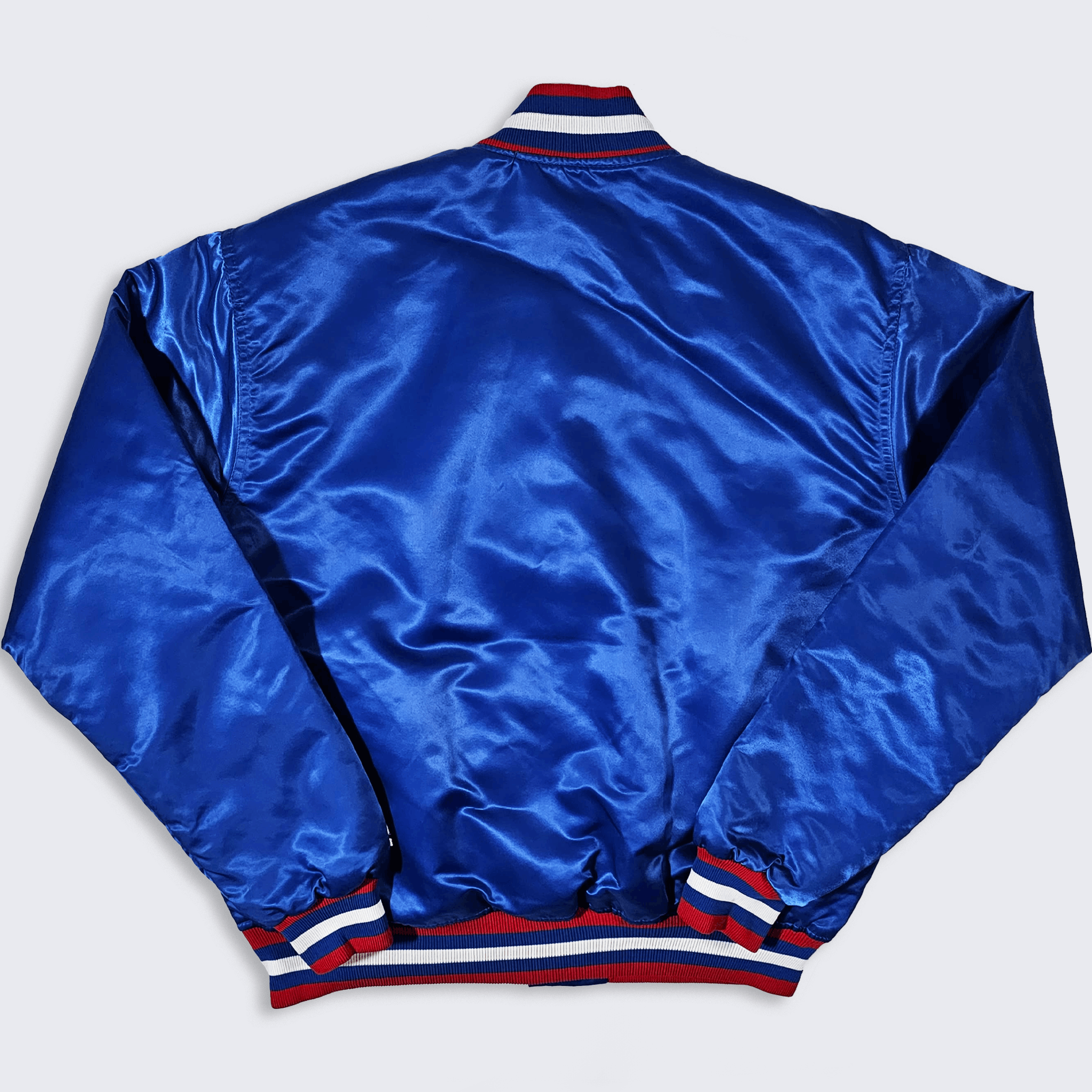 Vintage Kansas Jayhawks Vintage 80s Starter Satin Bomber Jacket Size US L / EU 52-54 / 3 - 2 Thumbnail