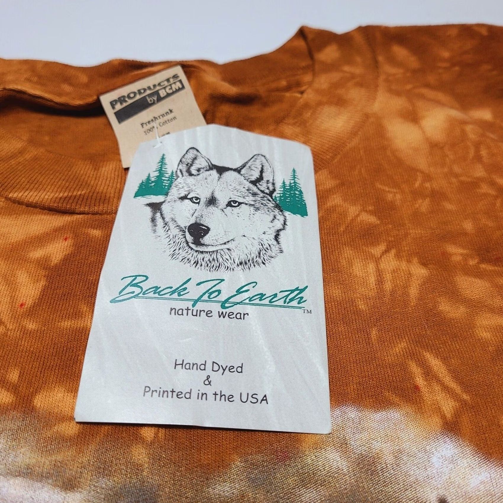 Vintage VINTAGE Back to Earth Eagle Collage T-Shirt XL Orange 90's Size US XL / EU 56 / 4 - 3 Thumbnail
