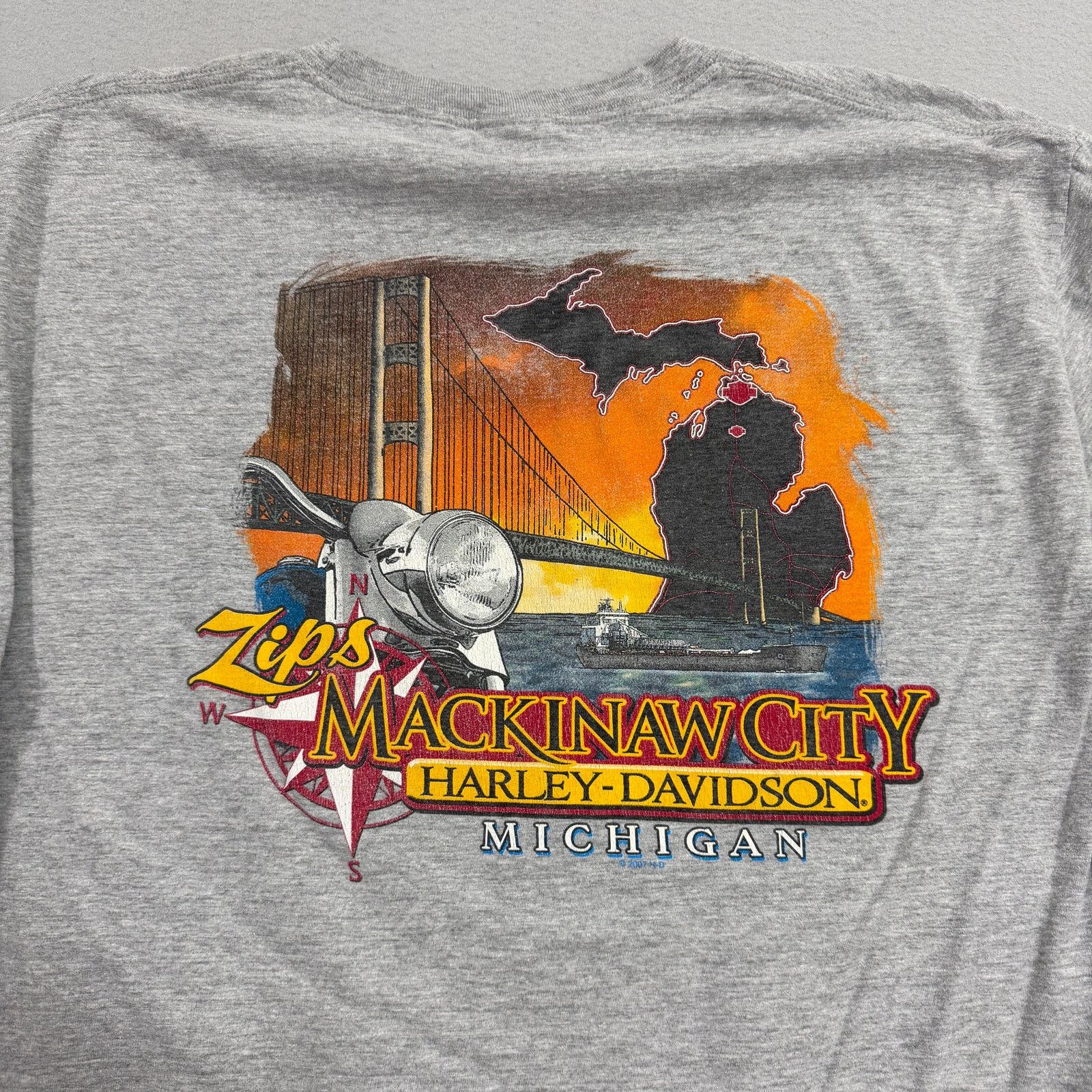 Harley Davidson Harley Davidson Shirt Men's XL Tall Mackinaw City Michigan Size US XL / EU 56 / 4 - 8 Thumbnail