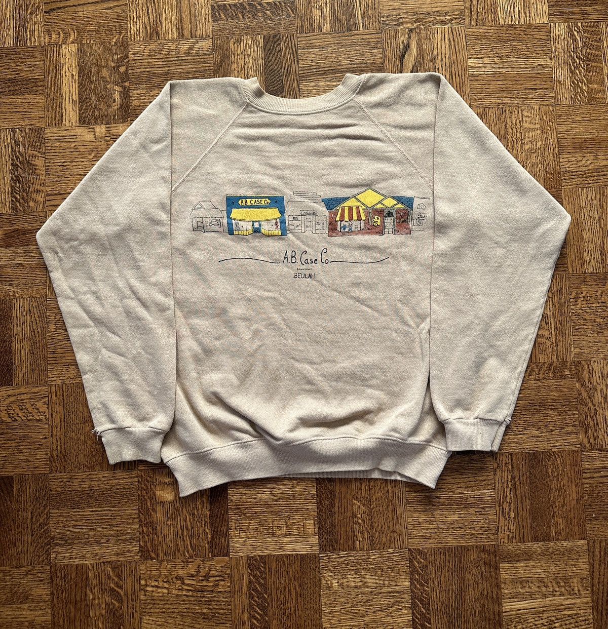 Vintage Vintage 80s Downtown Beulah Graphic Crewneck Sweatshirt Size US M / EU 48-50 / 2 - 1 Thumbnail