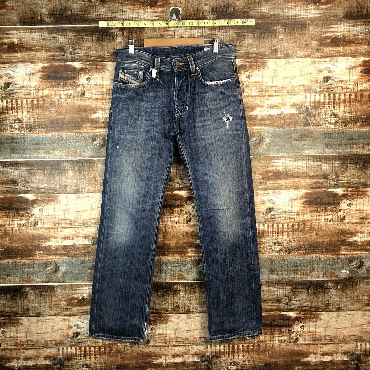 Diesel DLL Diesel Larkee Blue Distressed Denim Pants #C082 Size US 30 / EU 46 - 1 Thumbnail
