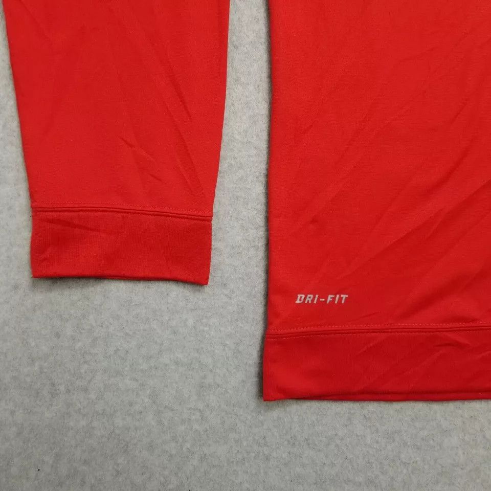 Nike Nike Sweatshirt Mens XL Red Long Sleeve Zip Dri Fit Pullover Size US XL / EU 56 / 4 - 11 Thumbnail