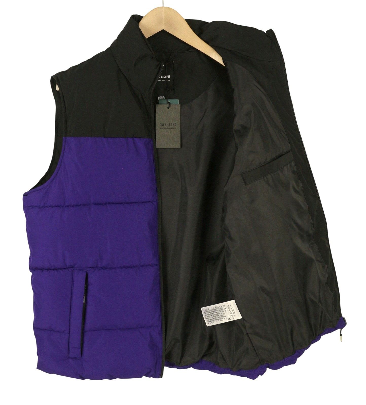 Other MARIO LIFE PUFFER M Violet Quilted High Neck 88029 Size US M / EU 48-50 / 2 - 4 Thumbnail