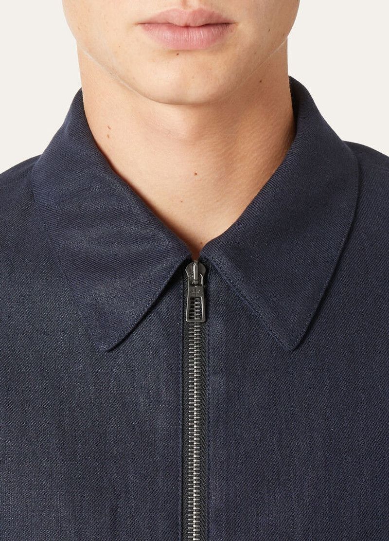 Loro Piana o1w1db10226 FAP2301 Maurin Blouson Jacket in Blue Size US M / EU 48-50 / 2 - 3 Thumbnail