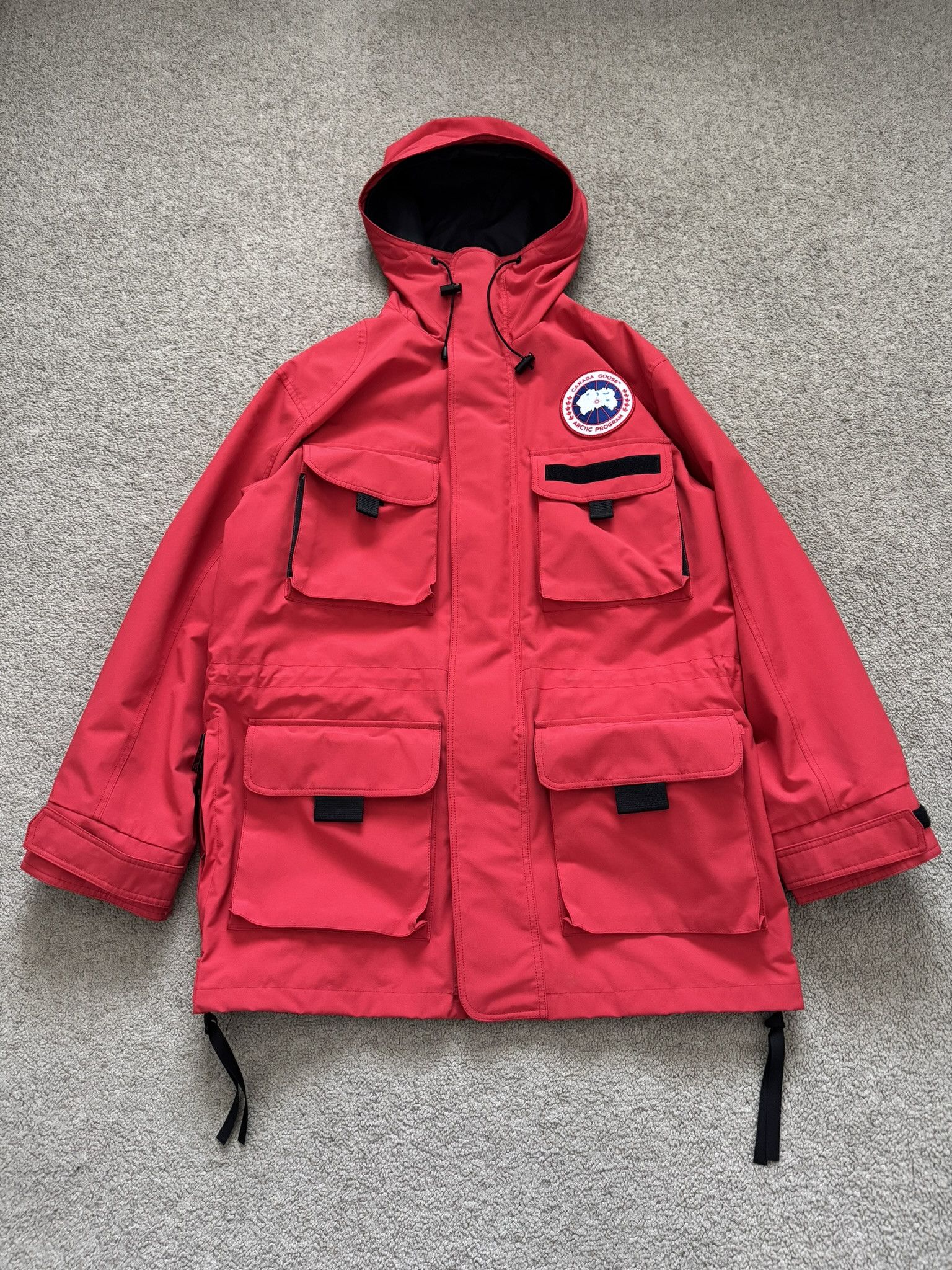 Canada Goose Comme des Garcons Junya Watanabe FW18 Junya Watanabe x Canada Goose Runway Cargo Shell Jacket Grailed