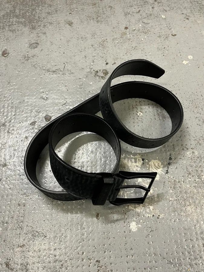 Balenciaga Balenciaga Black Leather Belt Size ONE SIZE - 3 Thumbnail