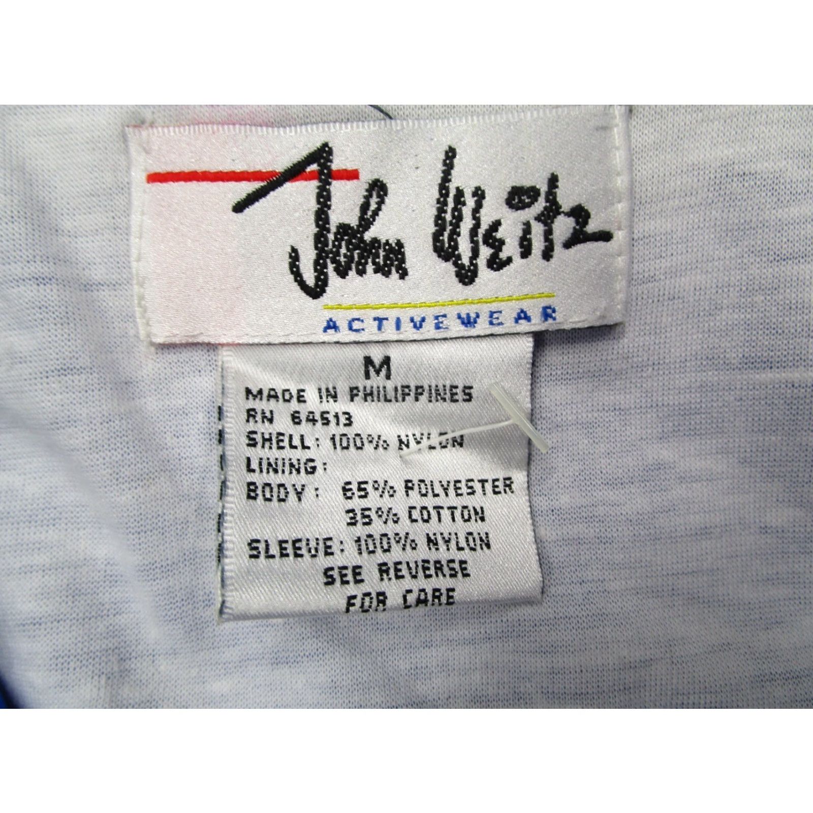 Vintage VINTAGE John Weitz Jacket Men M Blue Full Zip 1990 Windbreaker Casual Travel Workwear 90s Retro Sports Mens Size US M / EU 48-50 / 2 - 3 Thumbnail