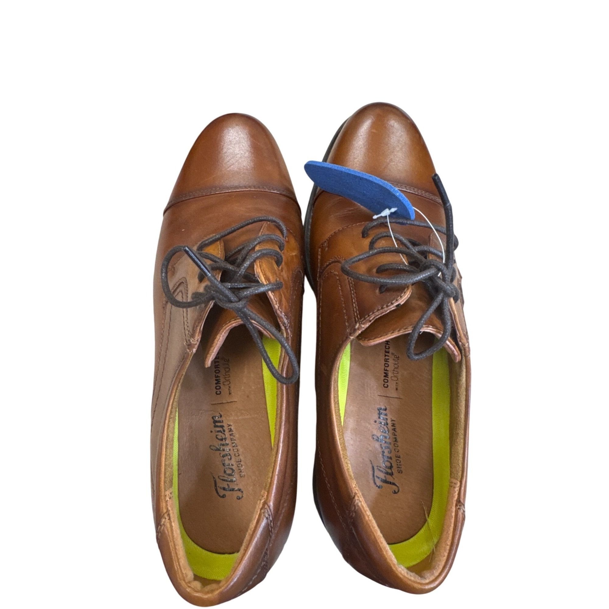 Florsheim Florsheim Mens Brown Leather Oxford Dress Shoes Size 10.5D S Size US 10.5 / EU 43-44 - 8 Thumbnail