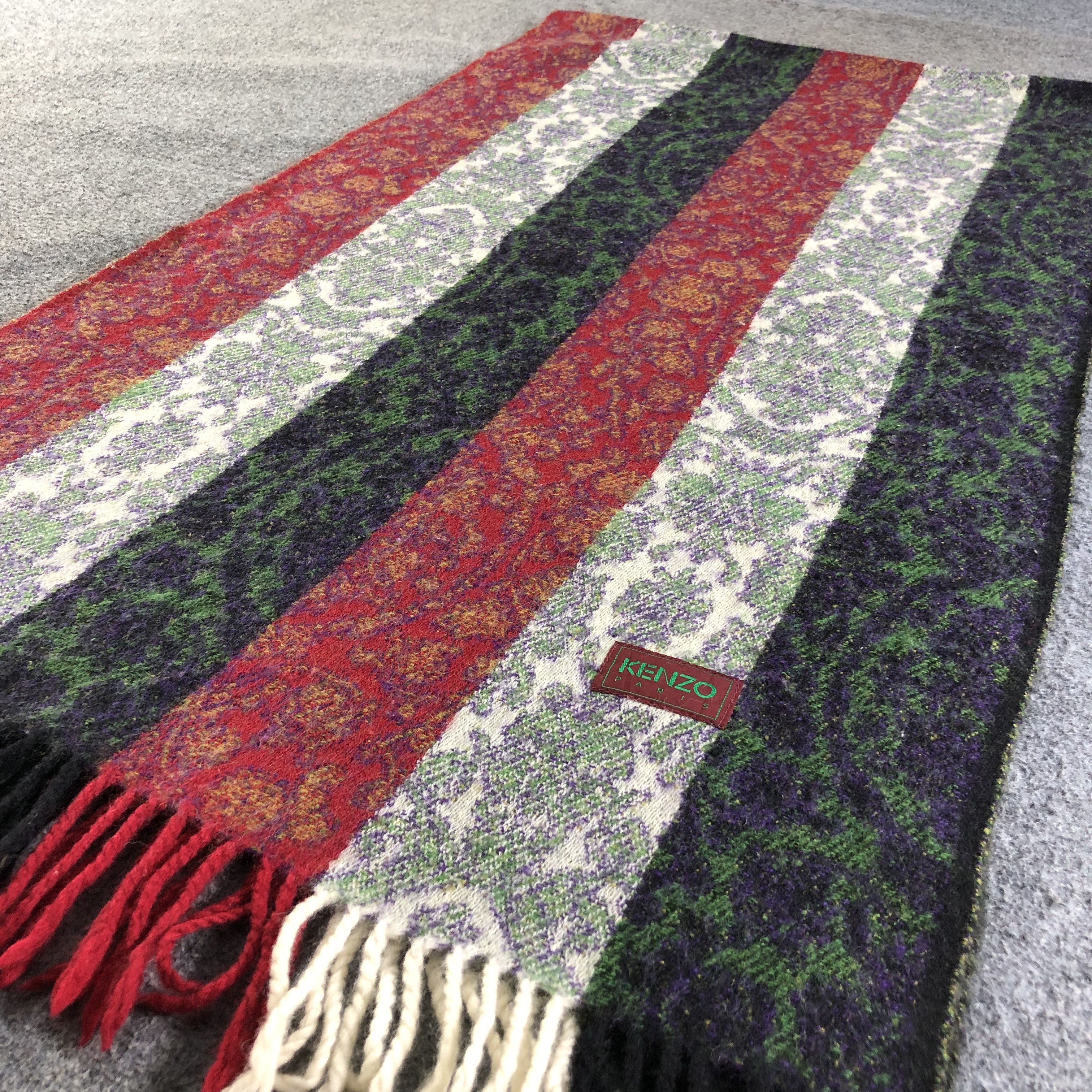 Kenzo Kenzo Wool Scarf Muffler V1976 Size ONE SIZE - 3 Thumbnail