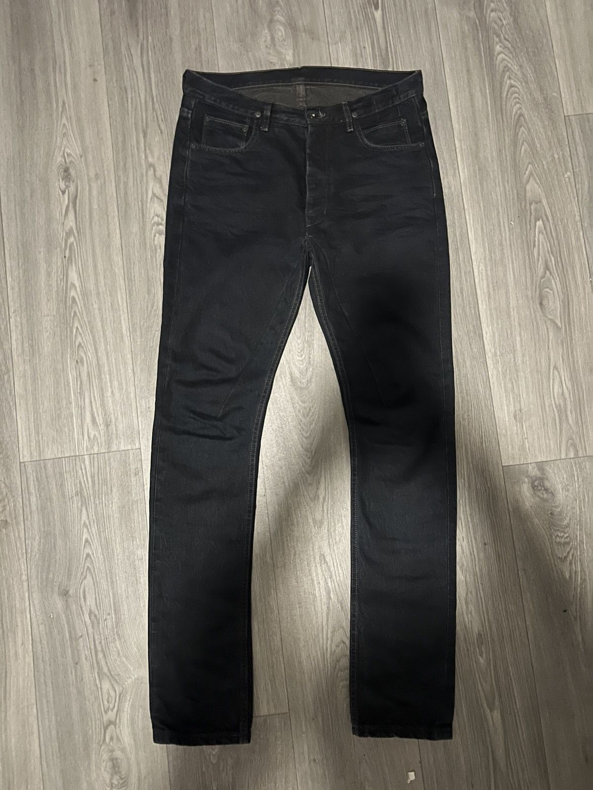 Rick Owens Rick Owens Torrence cut raw denim Size US 30 / EU 46 - 1 Thumbnail
