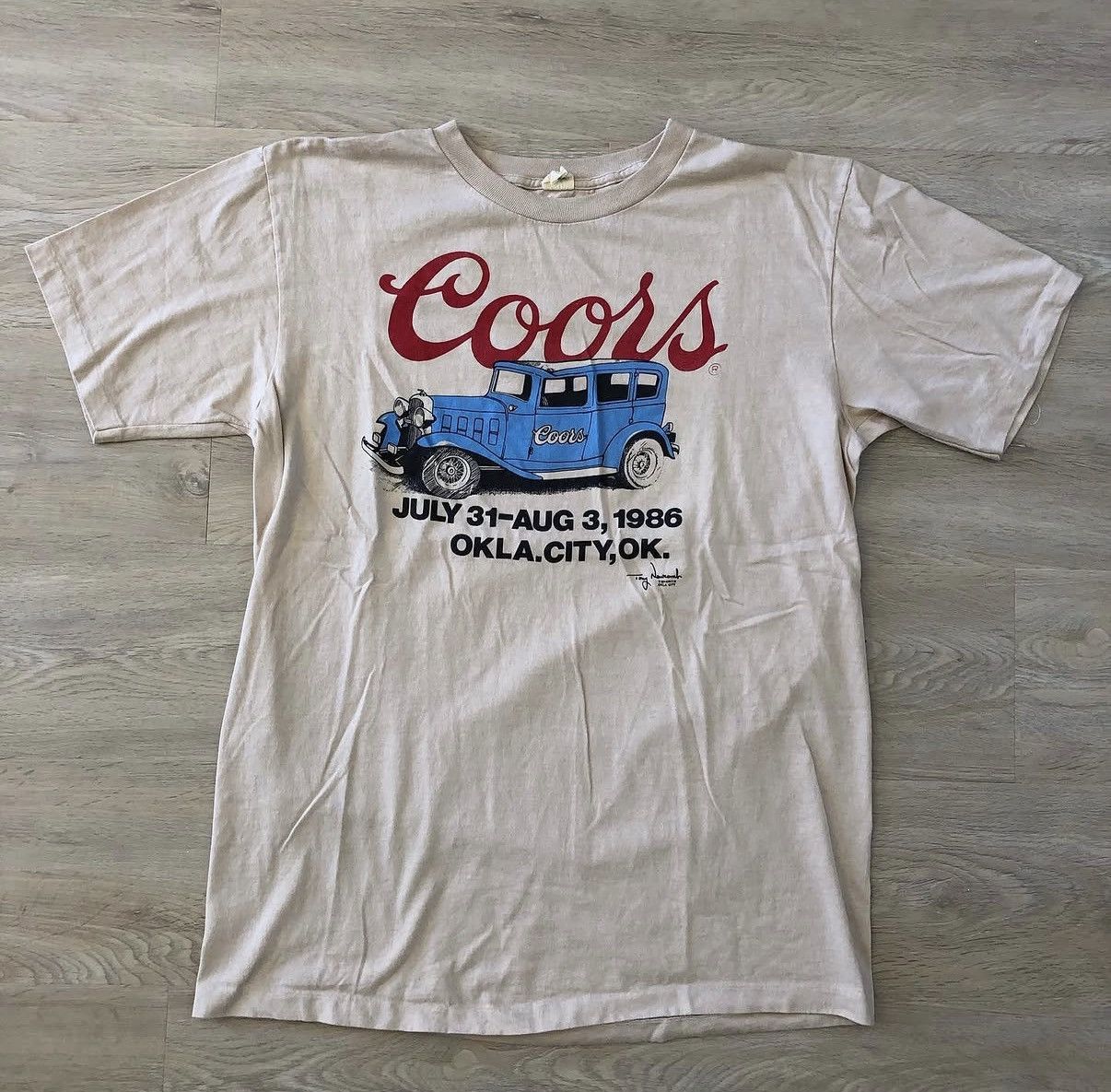 Vintage Vintage Coors Oklahoma City T-Shirt Size US XL / EU 56 / 4 - 1 Thumbnail