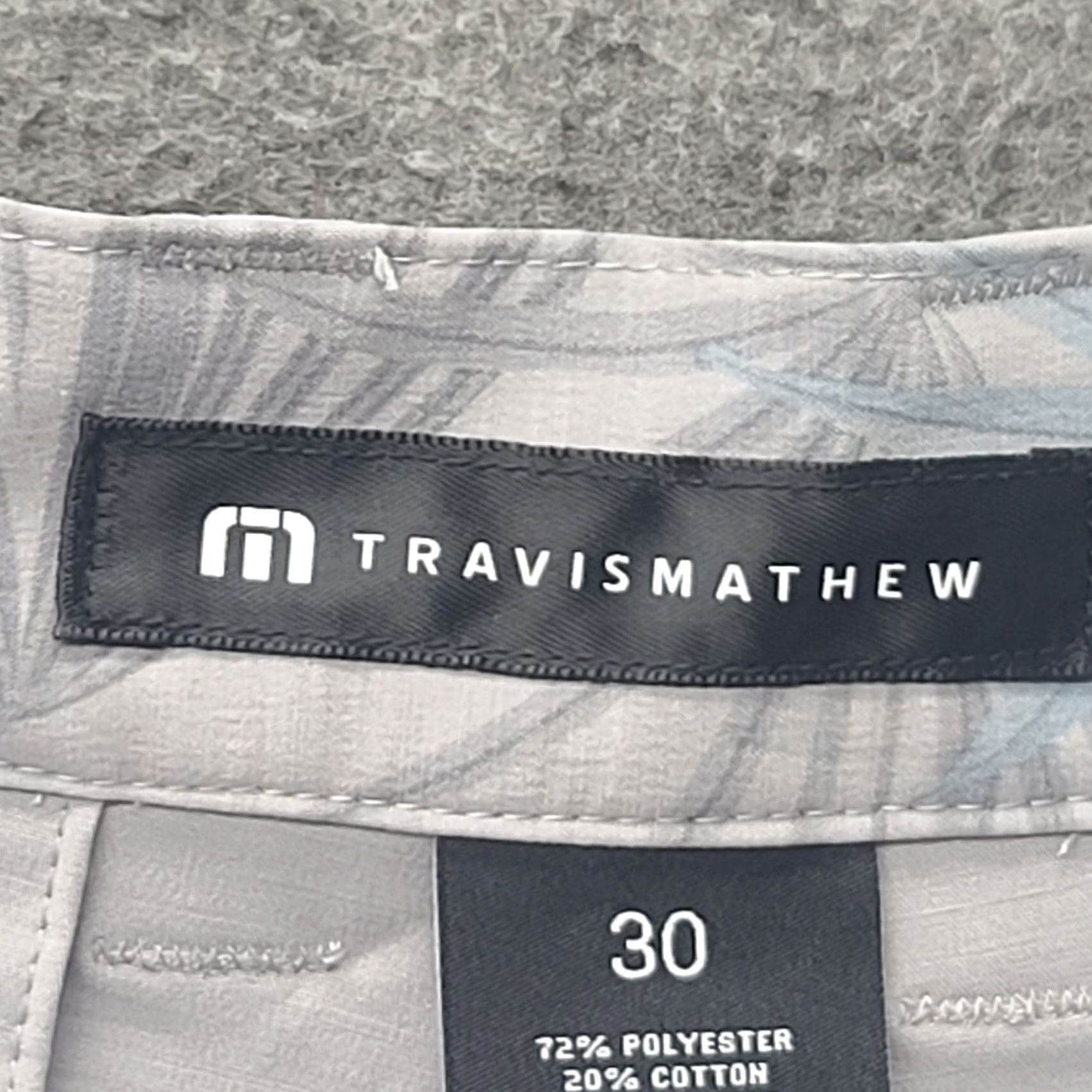 TravisMathew Travis Mathew Beck Shorts Mens 30 Coastal Canyon Regular Fit Performance Stretch Casual Workwear Size US 30 / EU 46 - 3 Thumbnail
