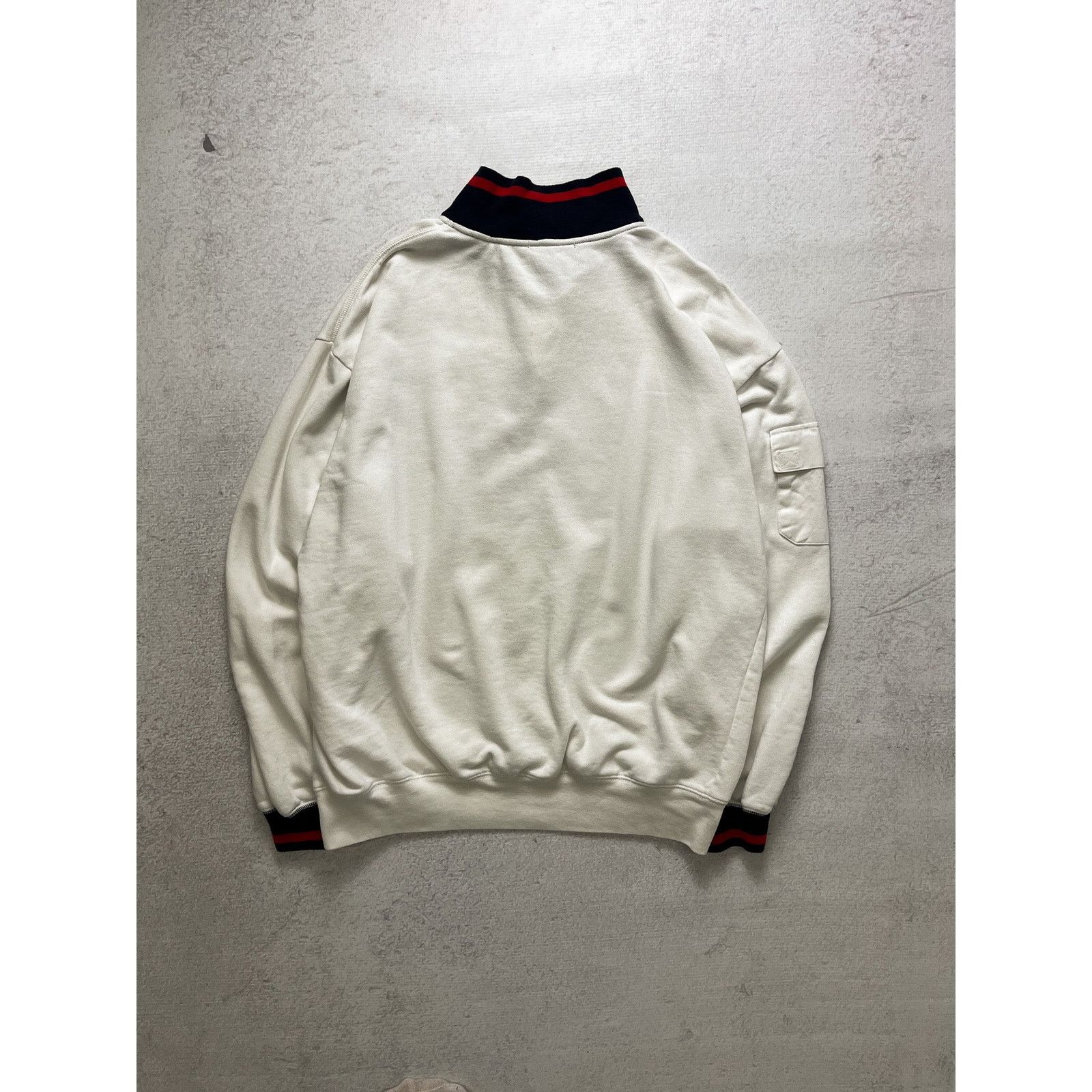 Nautica Vintage 90s Nautica White 1/4 Zip Sweatshirt - Women's XL Size XL / US 12-14 / IT 48-50 - 2 Thumbnail