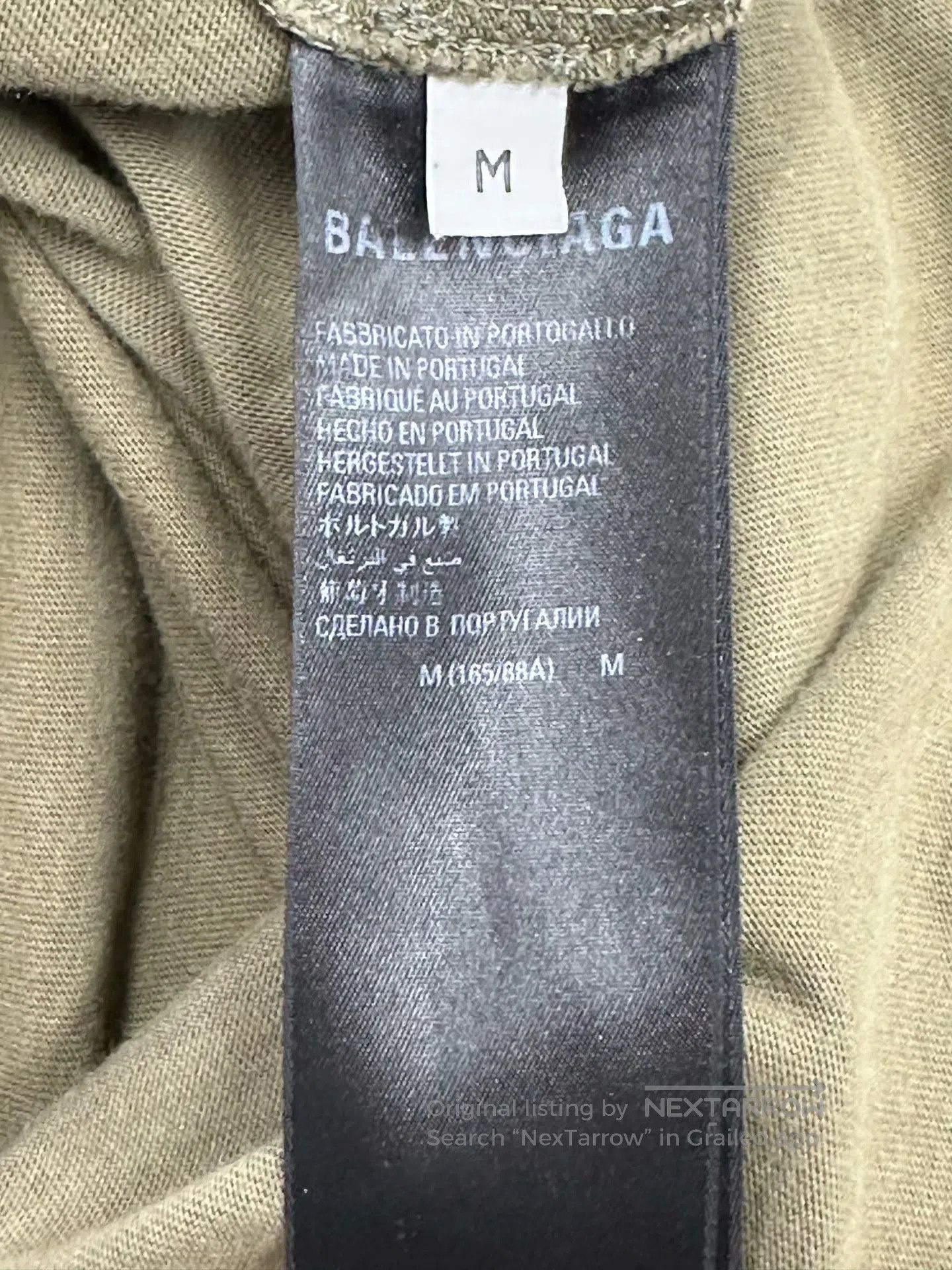 Balenciaga Balenciaga Olive Green Embroidered Logo Coke Short Sleeve| Size US M / EU 48-50 / 2 - 4 Thumbnail