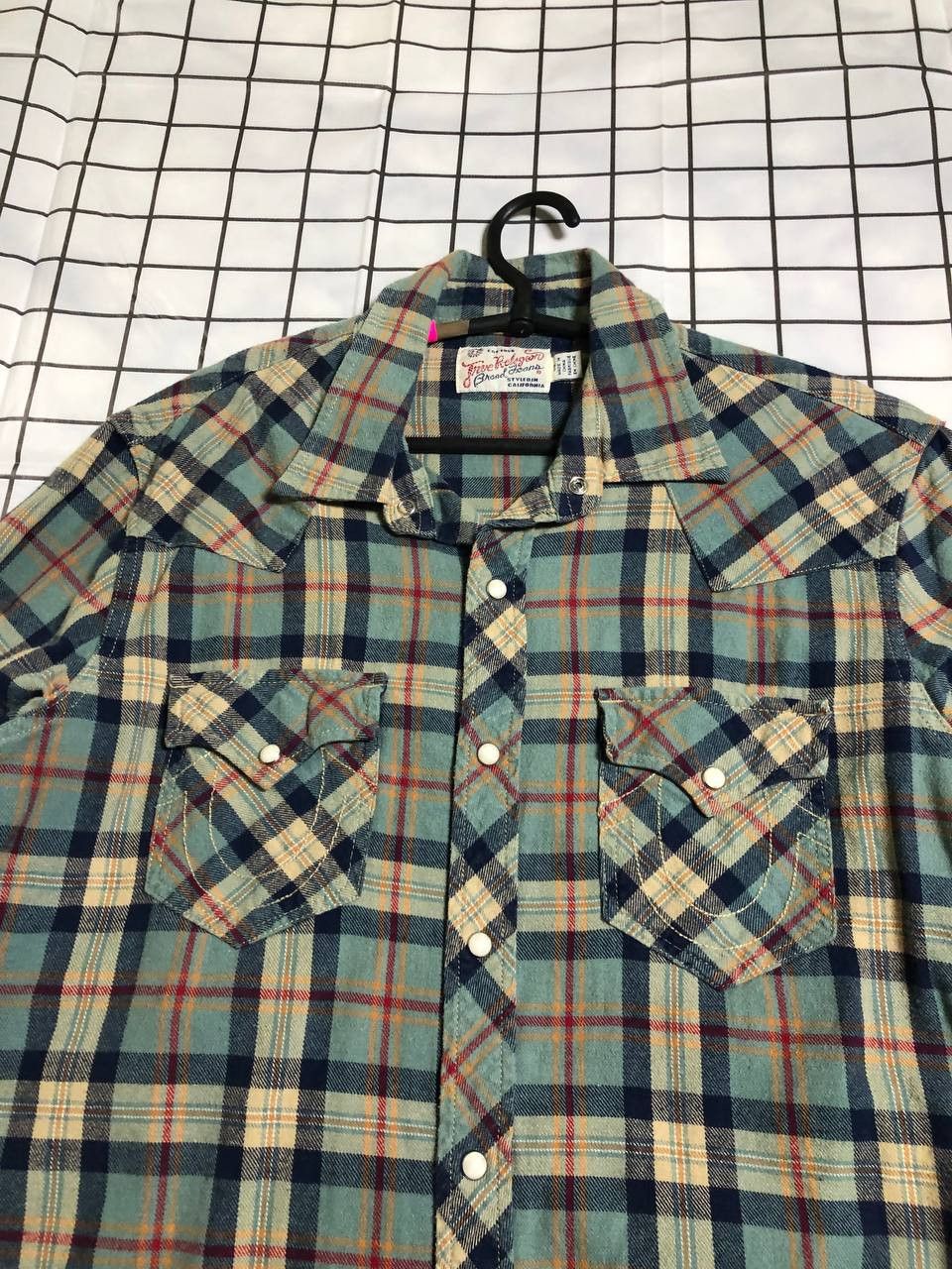True Religion True Religion Check Cotton Flannel Western Cut Sport Shirt Size US L / EU 52-54 / 3 - 2 Thumbnail