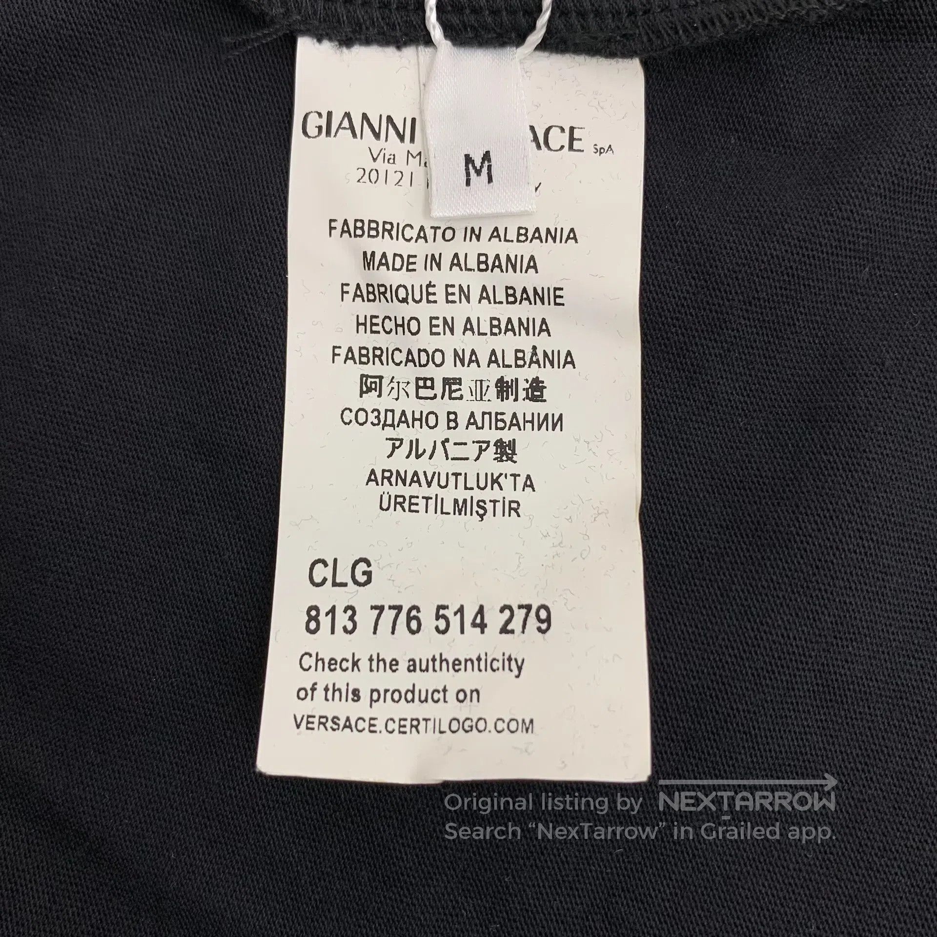 Other Versace Black pattern print cotton crew neck short sleeve Size US M / EU 48-50 / 2 - 7 Thumbnail