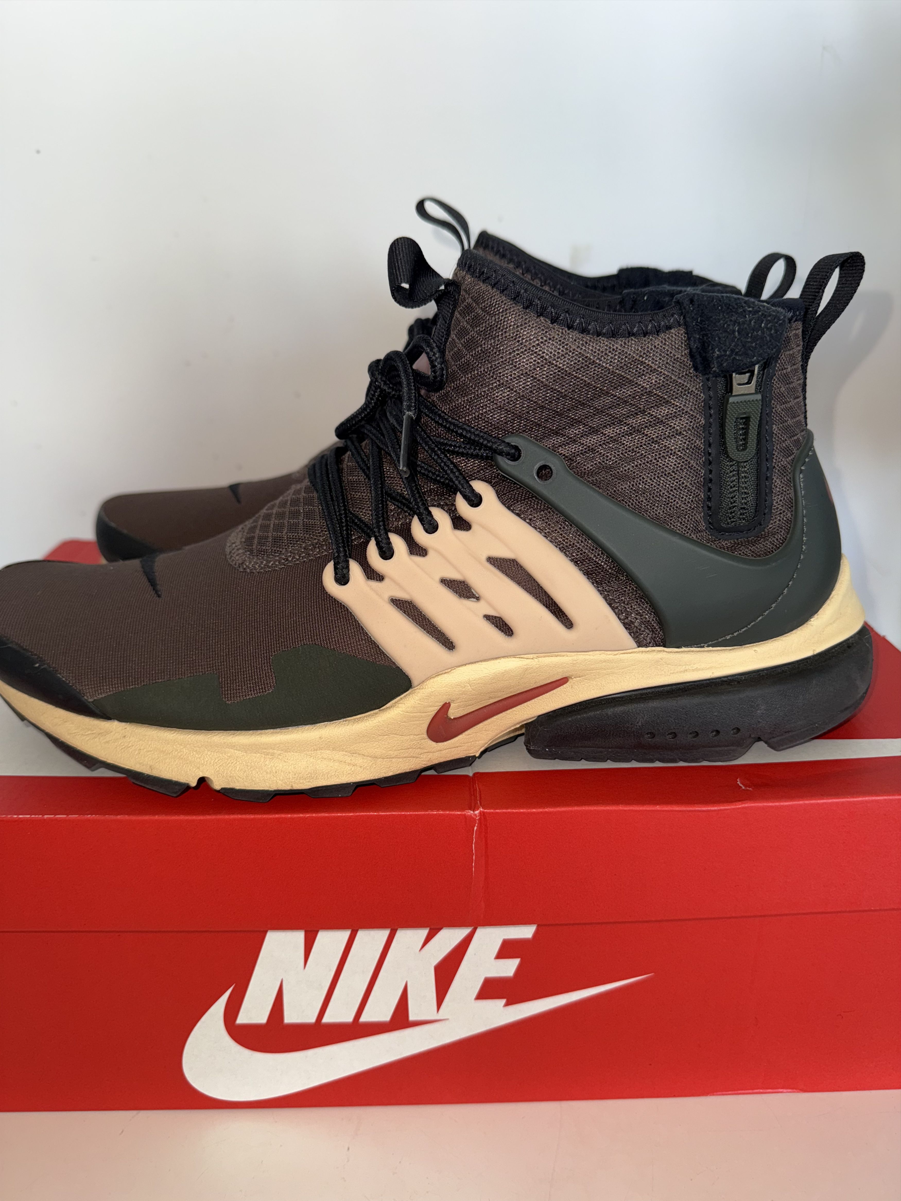 Nike Air Presto Mid Utility — Brown / Rust DC8751-200 Size US 10 / EU 43 - 5 Thumbnail