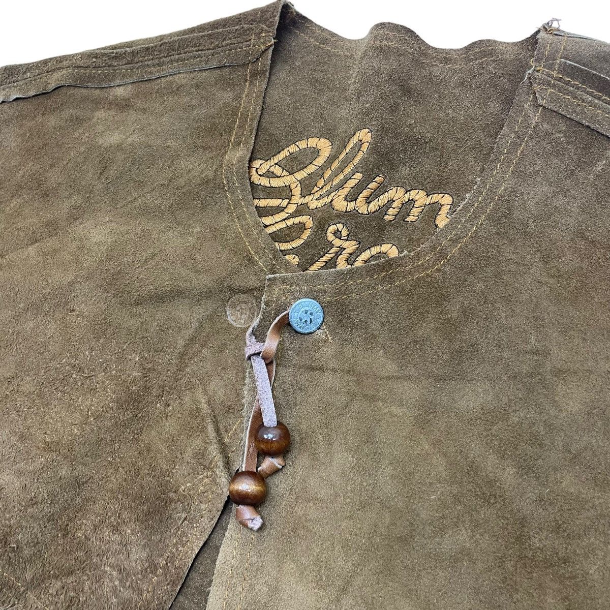 Cowboy Equipment × Genuine Leather Vintage Genuine Suede Leather Crop Frindge Cowboy Jacket Size M / US 6-8 / IT 42-44 - 7 Thumbnail