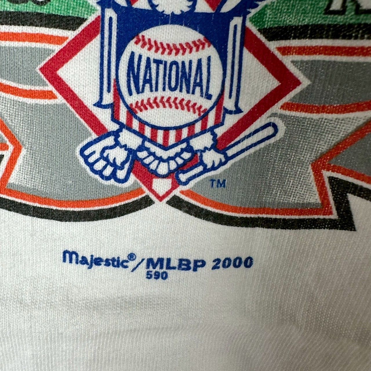 Vintage ​​​Vintage 2000 MLB Division Series Giants VS Mets T-shirt Size US XXL / EU 58 / 5 - 4 Thumbnail