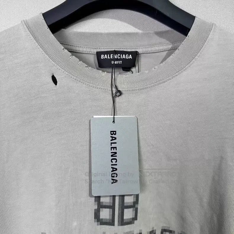Balenciaga Balenciaga Mosaic Destroyed Letter Short Sleeve Size US XS / EU 42 / 0 - 6 Thumbnail