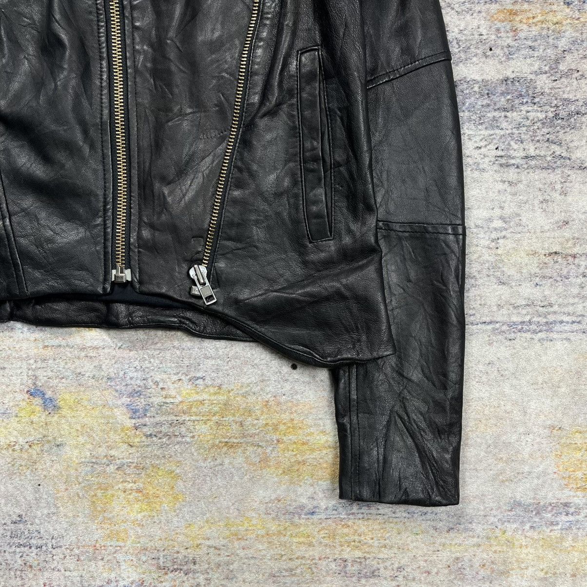 Helmut Lang Helmut Lang cropped asymmetrical multi zipper leather jacket Size S / US 4 / IT 40 - 6 Thumbnail