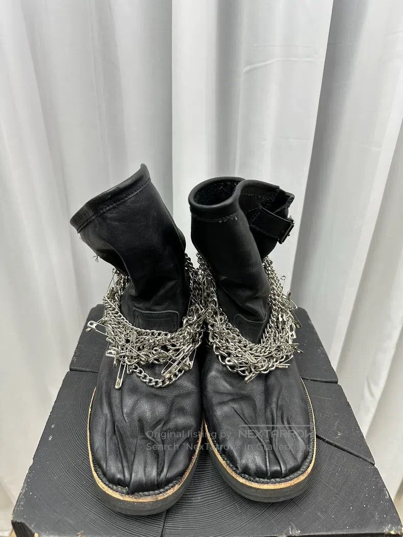 Comme des Garcons Comme des Garcons Pinned pleated cowhide boots Size US 5 / EU 37 - 2 Thumbnail