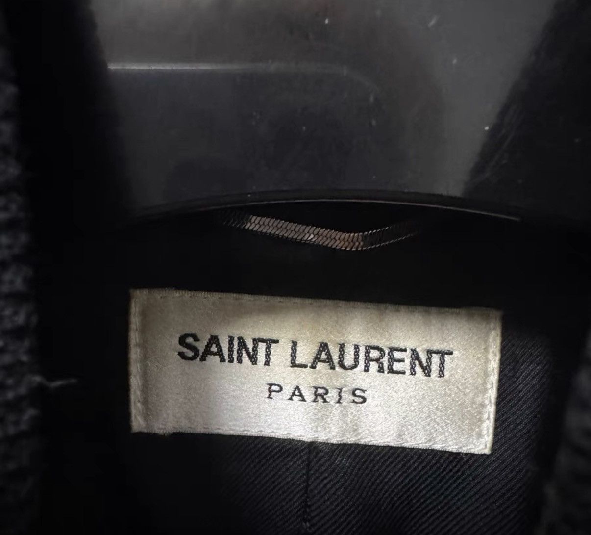 Saint Laurent Paris Saint Laurent (SLP) 15FW Leather-Paneled Varsity Jacket Size US S / EU 44-46 / 1 - 4 Thumbnail