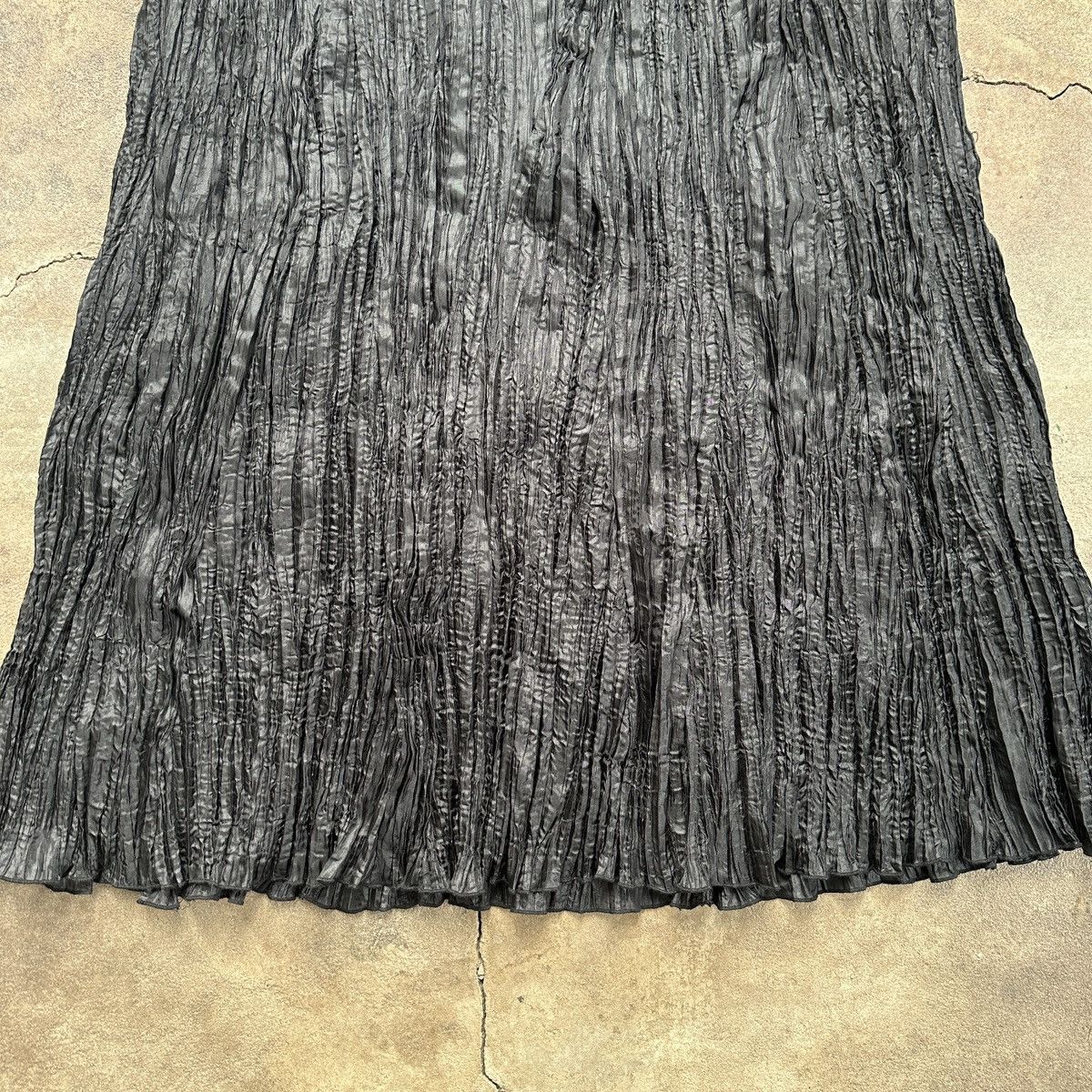 Other Vintage Elvis Pleated Maxi Skirt Issey Miyake Style Size 30" / US 8 / IT 44 - 2 Thumbnail