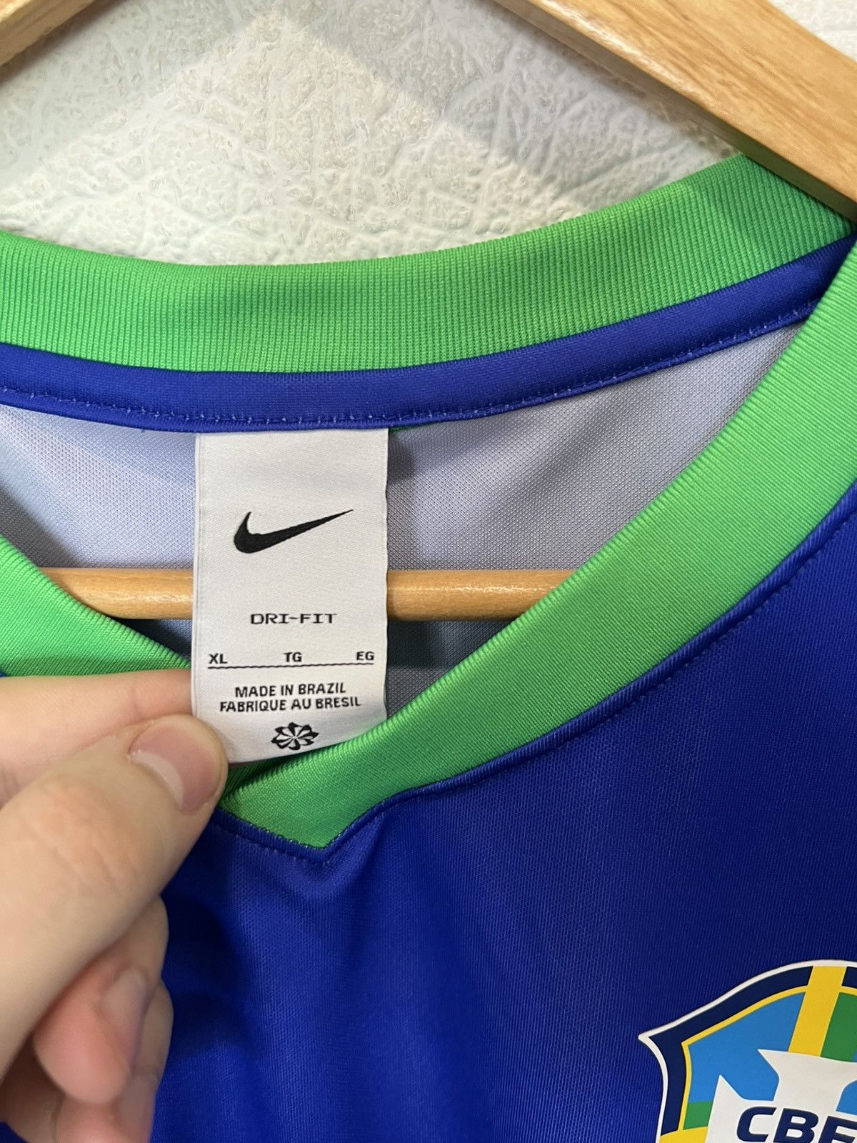 Nike Nike Brazil Soccer Jersey Football Blue Blokecore Size US XL / EU 56 / 4 - 3 Thumbnail