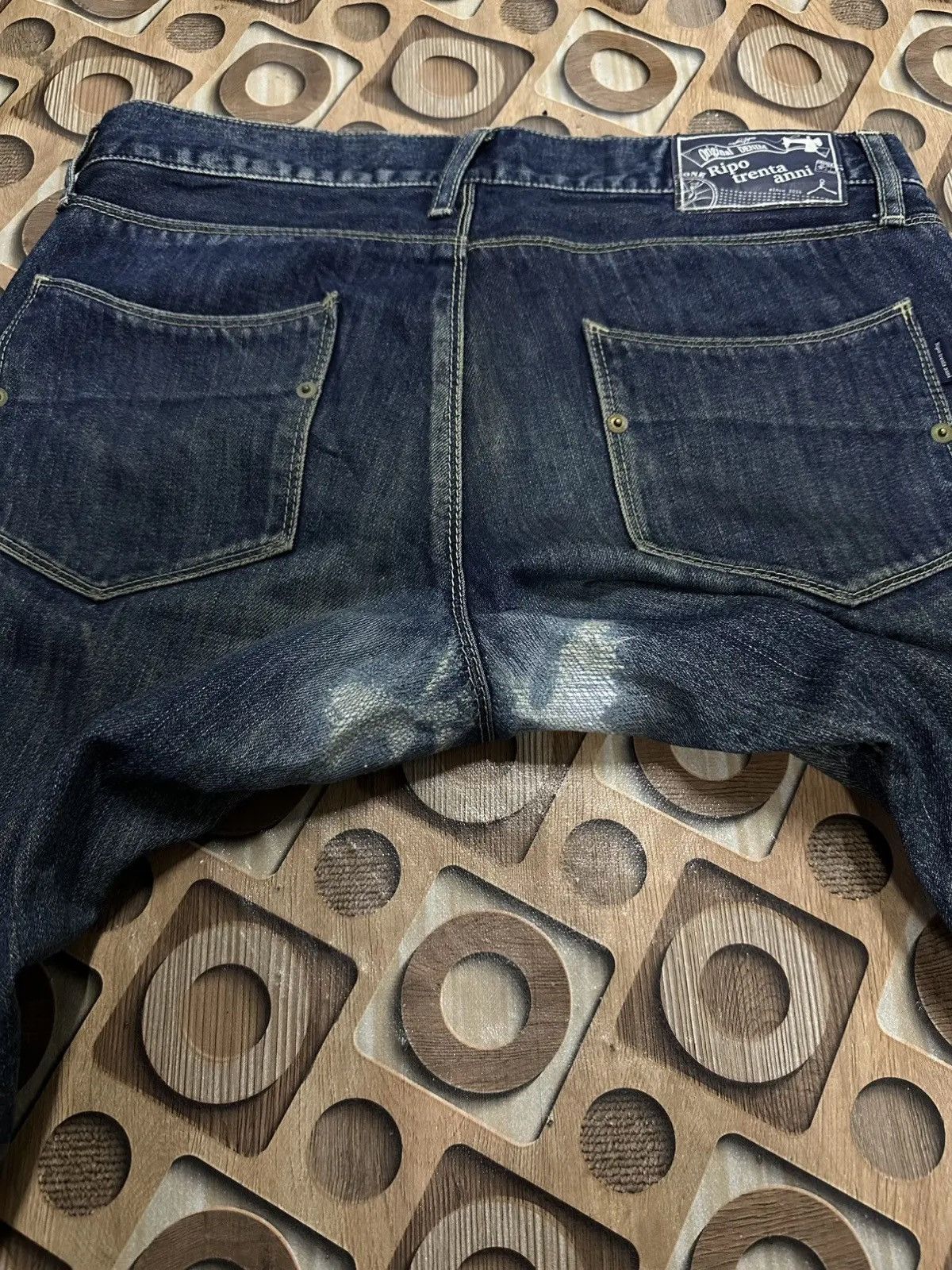 Japanese Brand Redline/Selvedge W33 L32 Vintage RIPO TRENTA ANNI Denim Pant Size US 33 - 19 Thumbnail