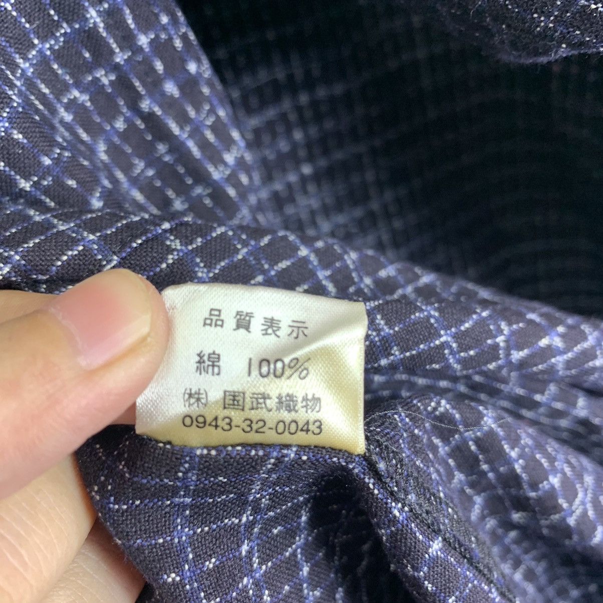 Indigo Vintage Double Breasted Button Long Hoodie Coat Size US L / EU 52-54 / 3 - 7 Thumbnail