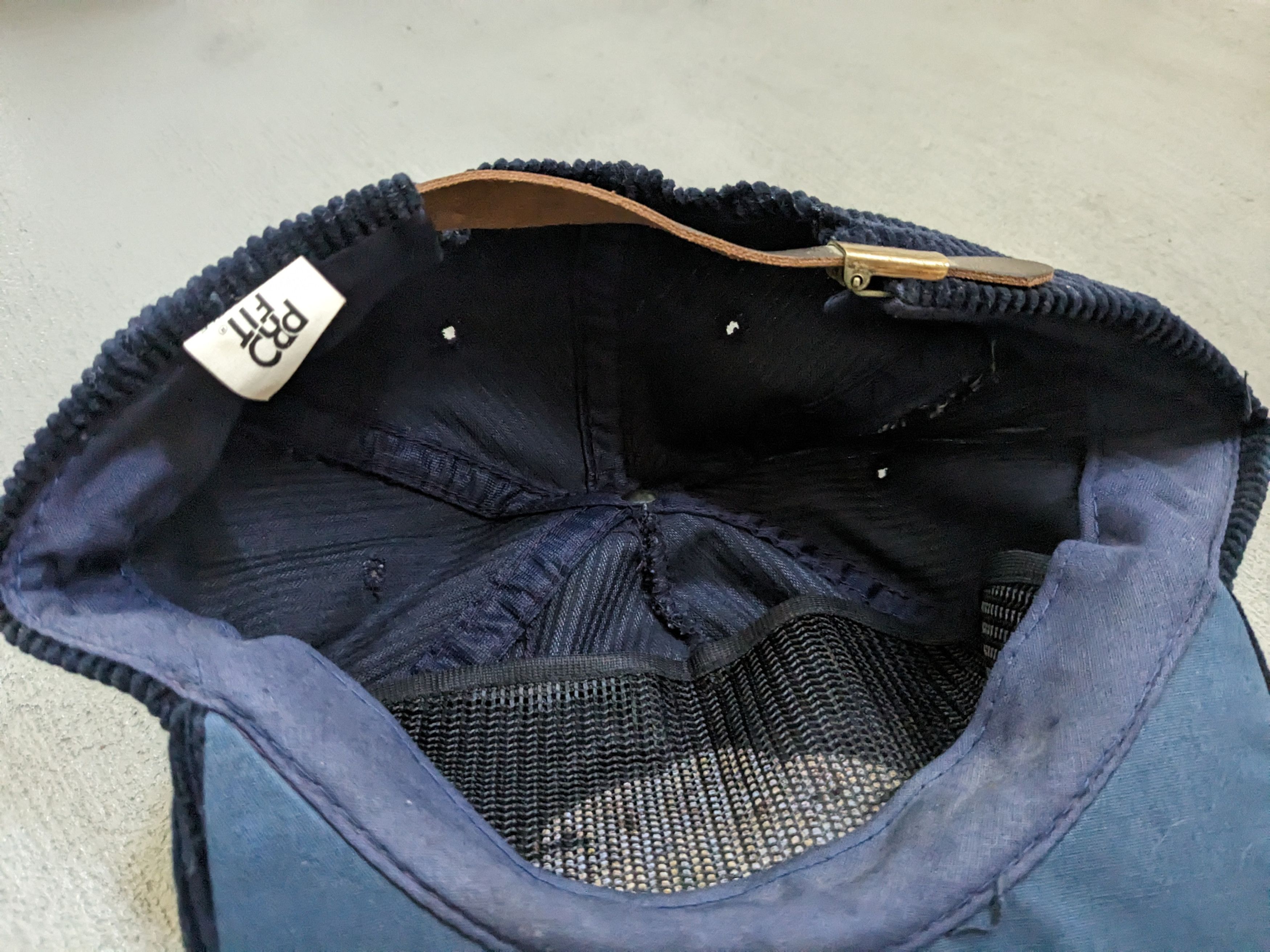 Vintage Vintage Ghirardelli Hat Corduroy Navy Blue USA Cap Size ONE SIZE - 12 Thumbnail