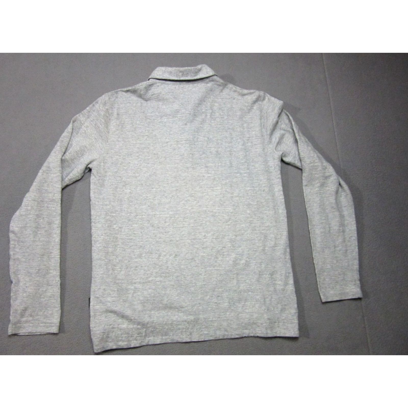 Hugo Boss HUGO BOSS Polo Shirt Mens Medium Gray Heather Slub Knit Slim Fit Logo Casual Golf) Size US M / EU 48-50 / 2 - 4 Thumbnail