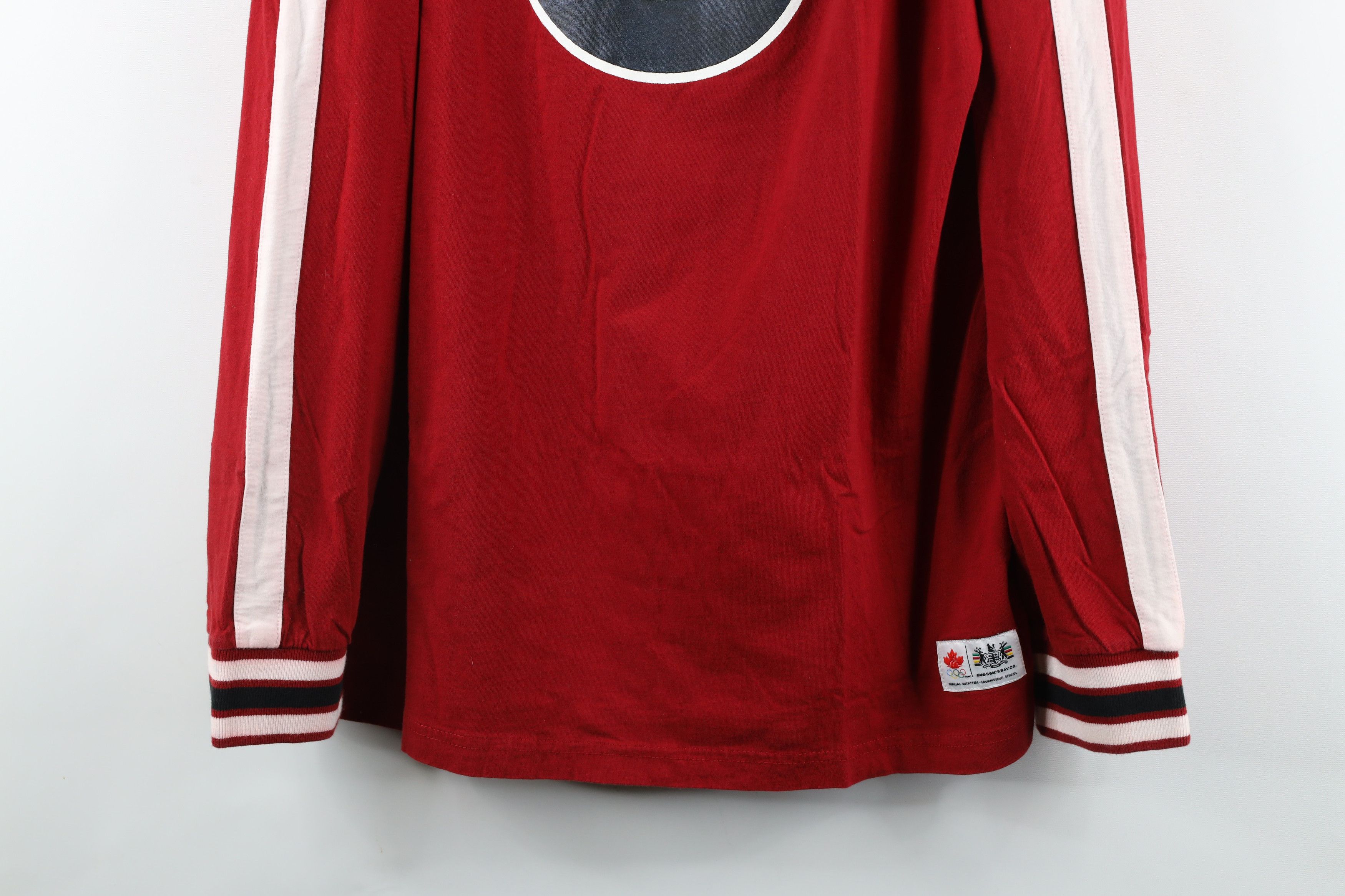 Hudson × Vintage Hudsons Bay Co Team Canada Olympics Long Sleeve T-Shirt Size US L / EU 52-54 / 3 - 3 Thumbnail