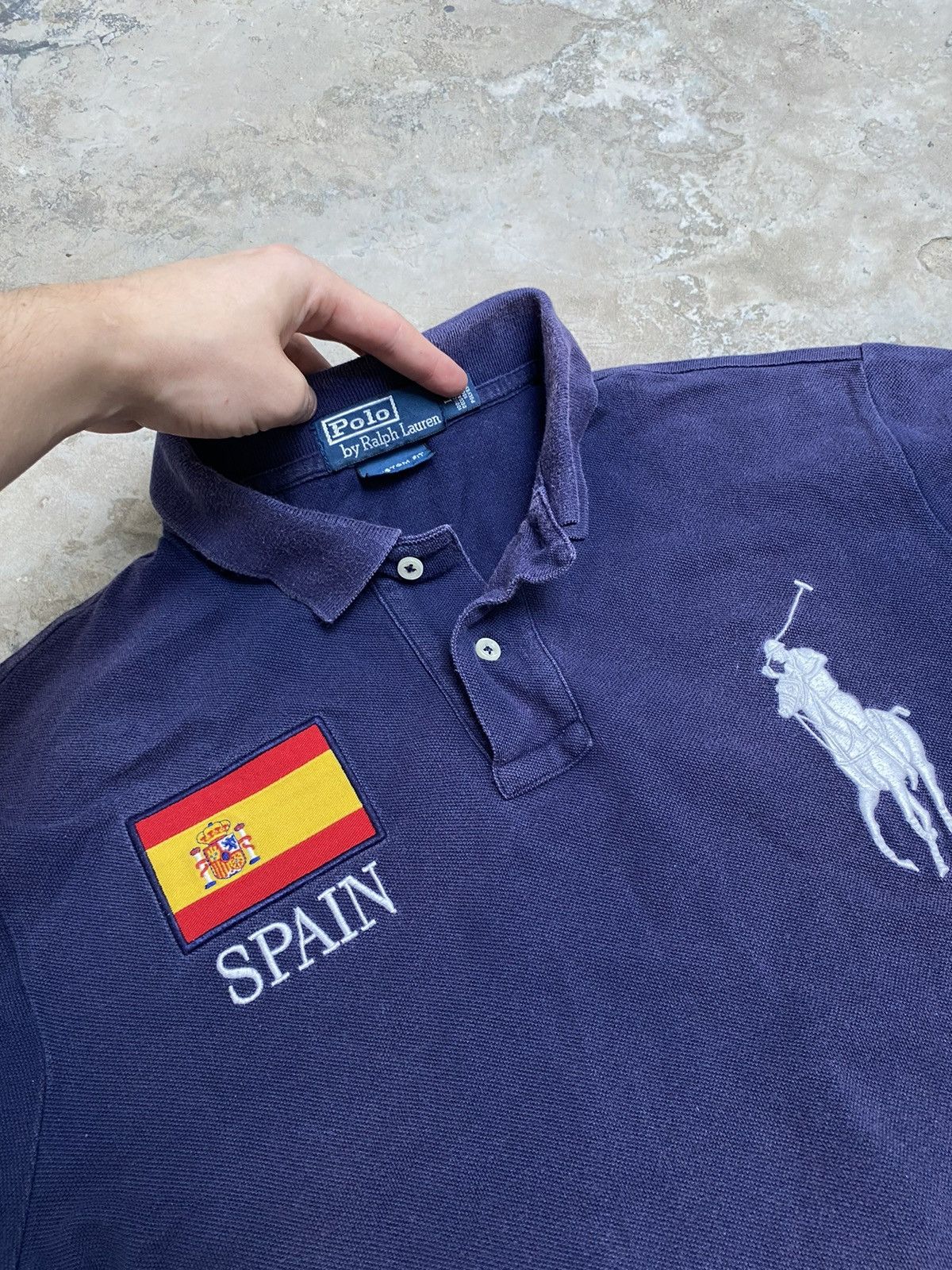 Japanese Brand × Polo Ralph Lauren × Vintage VTG Polo Ralph Lauren Spain Rugby Shirt Big Pony M Size US L / EU 52-54 / 3 - 4 Thumbnail