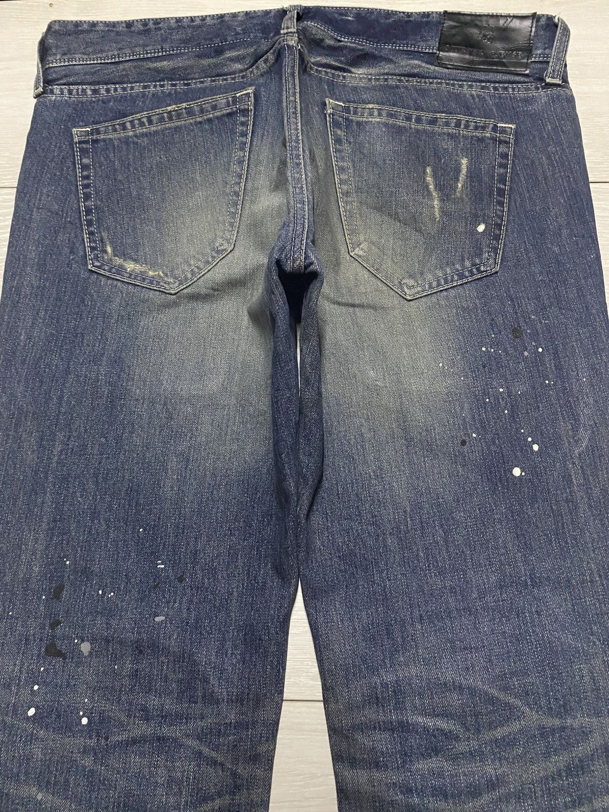 Murder License Vintage Murder License Paint Splatter Distressed Slim Jeans Size US 36 / EU 52 - 4 Thumbnail