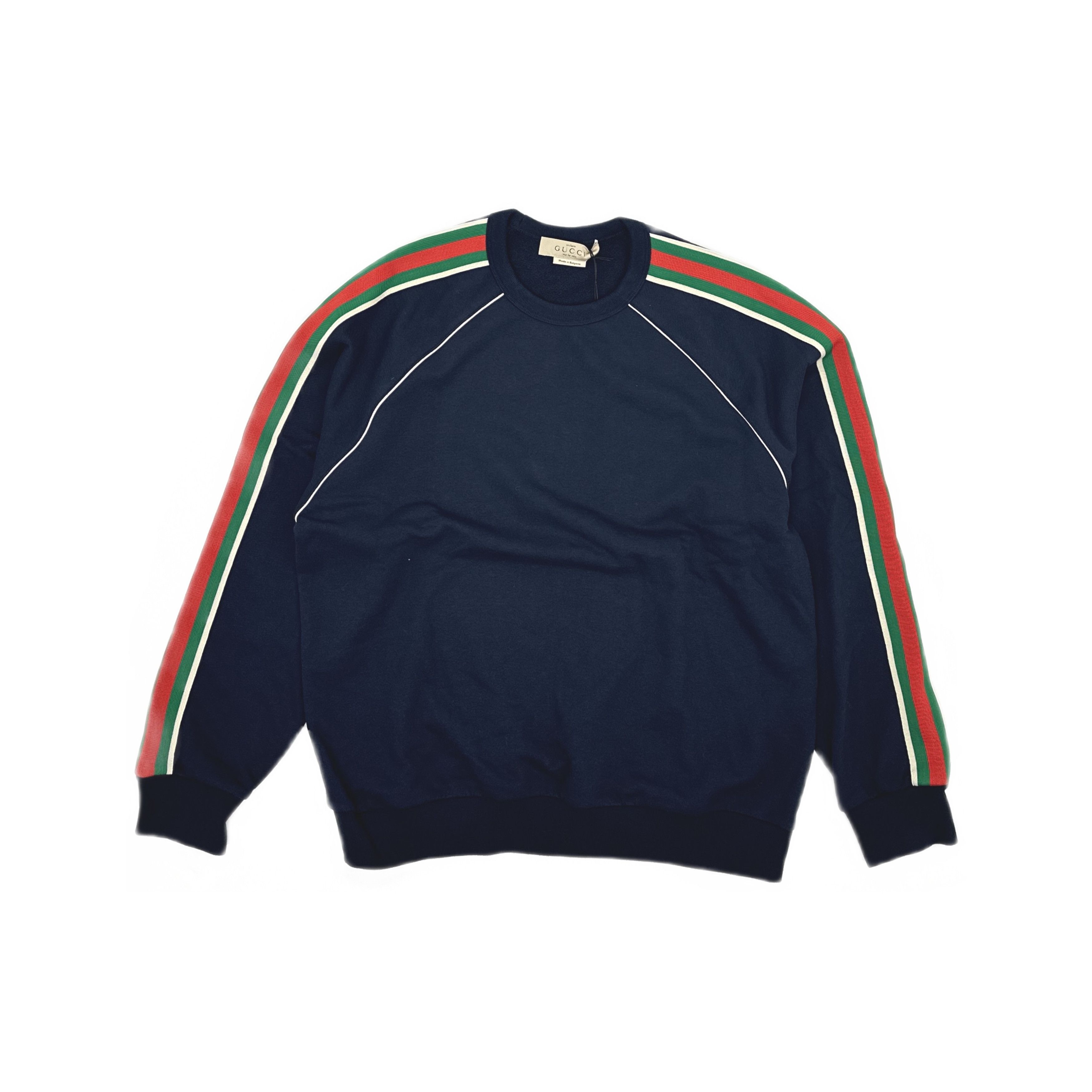 Gucci Gucci Web Stripe Sweatshirt Size M Size US M / EU 48-50 / 2 - 1 Thumbnail