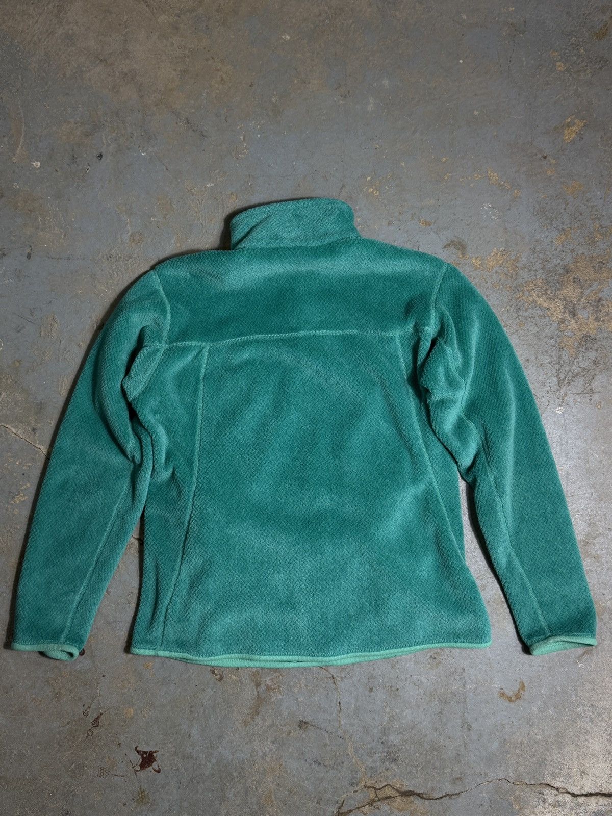 Patagonia Teal Patagonia Women’s Fleece Half Button Pullover Jacket Size XL / US 12-14 / IT 48-50 - 4 Thumbnail