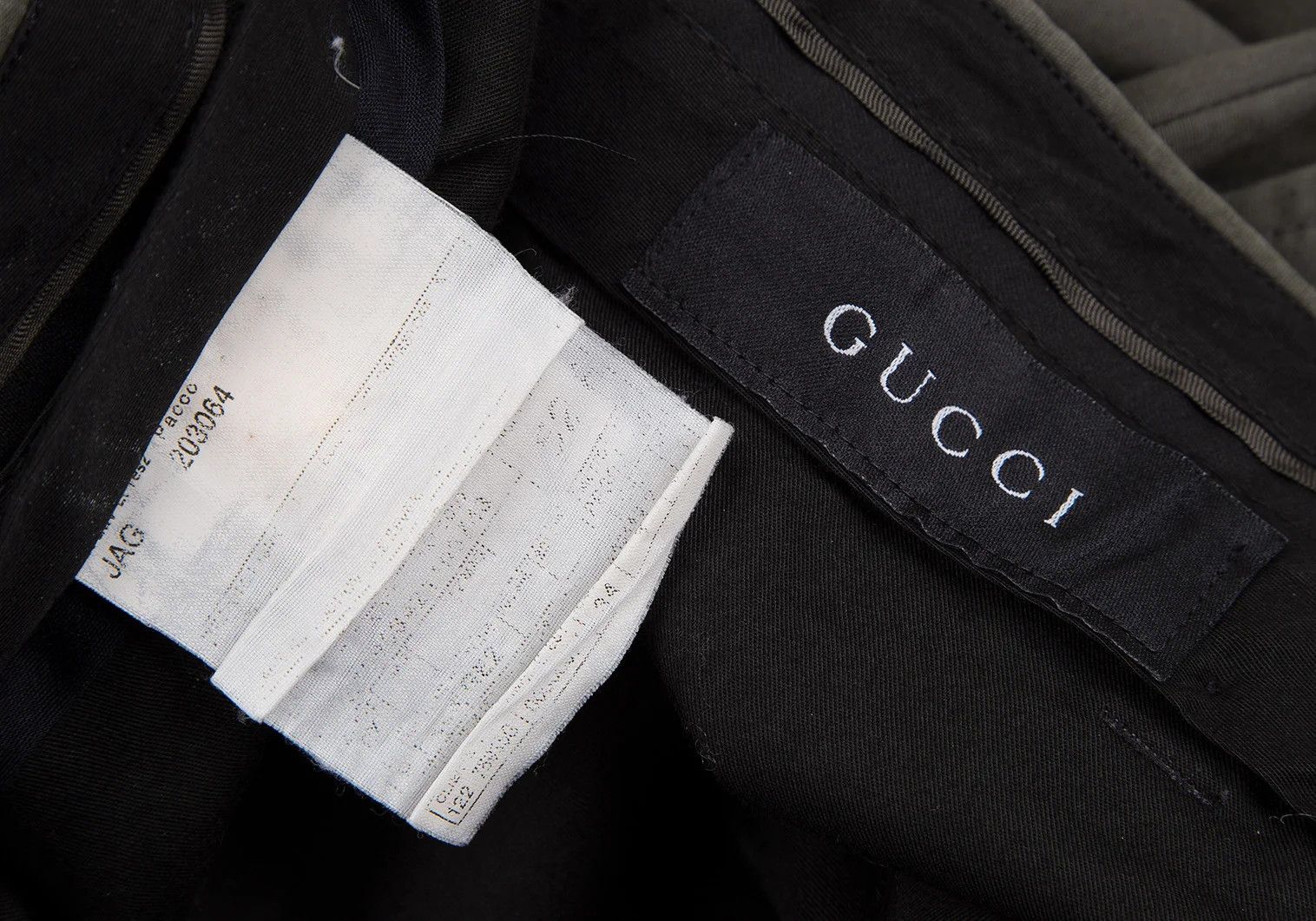 Gucci Cotton Tapered Pants in Khaki Size 34 Size US 34 / EU 50 - 18 Thumbnail