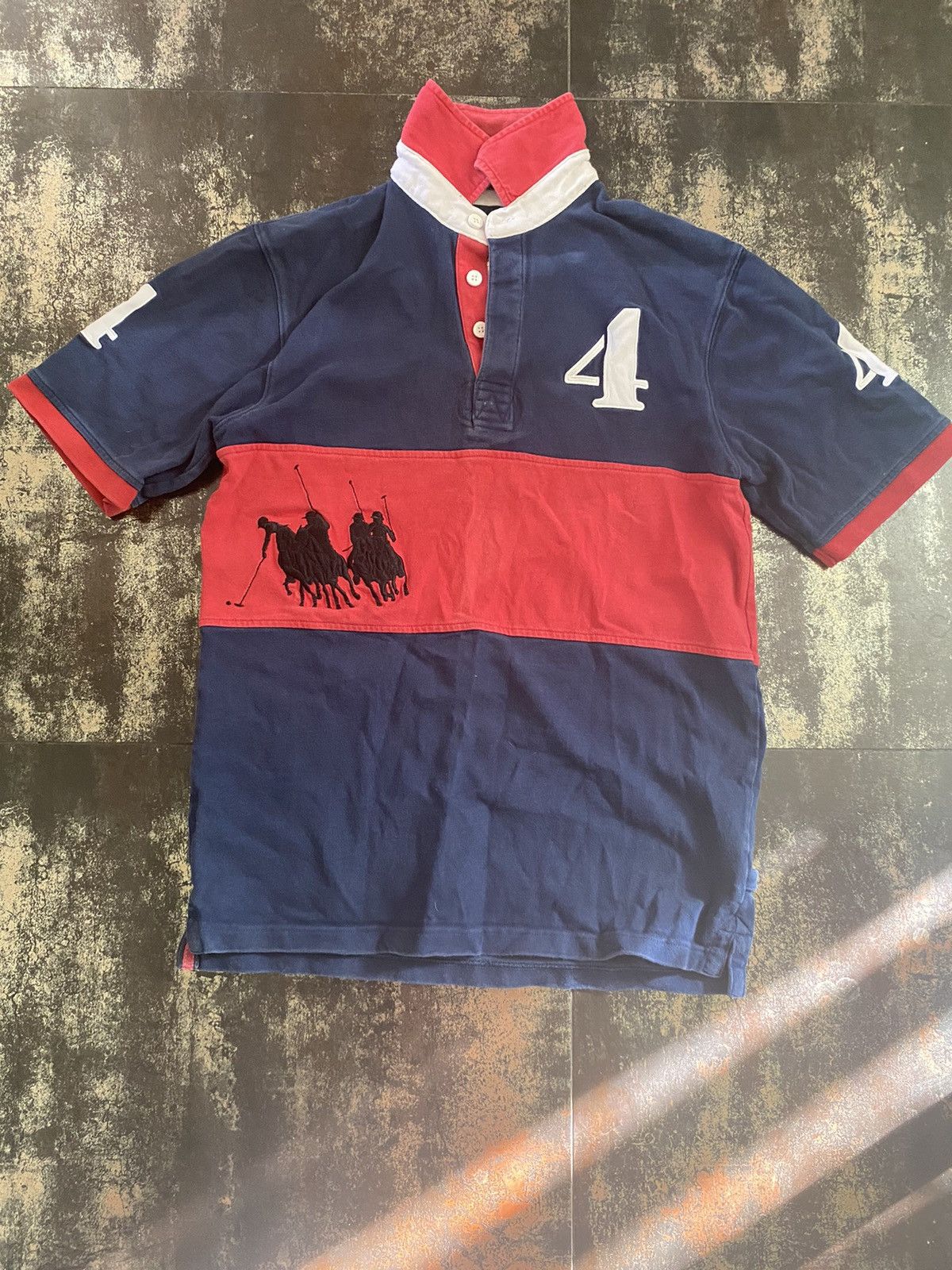 Polo Ralph Lauren × Vintage Polo Ralph Lauren style distressed rugby polo oversized Size US S / EU 44-46 / 1 - 1 Thumbnail