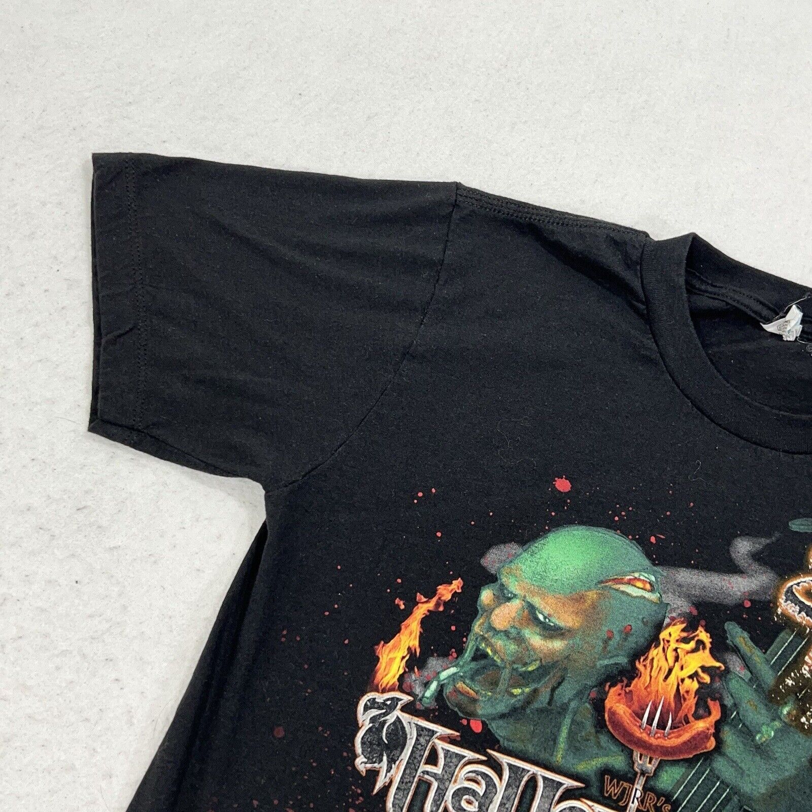 Pacific Legend Halloweenie Roast Metal Rock Radio WJRR Black Graphic Tee Size US S / EU 44-46 / 1 - 9 Thumbnail
