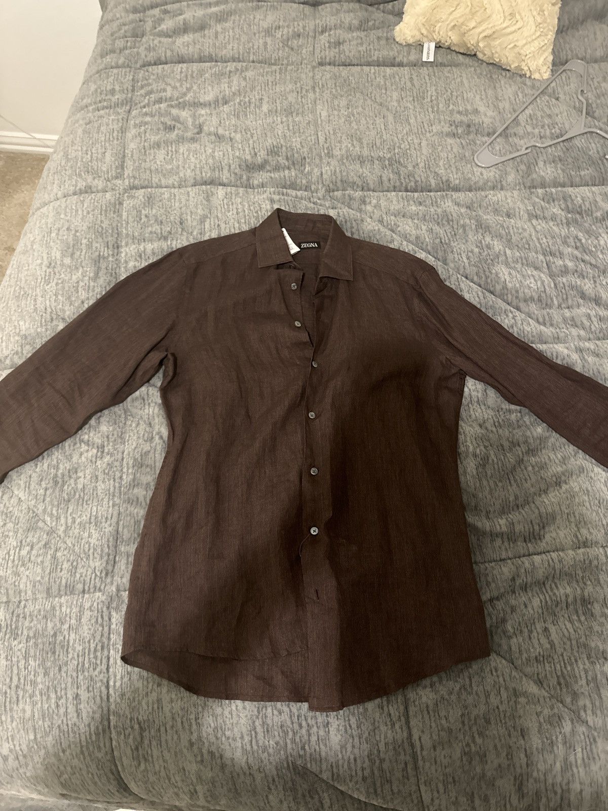 Ermenegildo Zegna × Z Zegna Zegna Cashco Shirt Button Up Size US S / EU 44-46 / 1 - 2 Thumbnail
