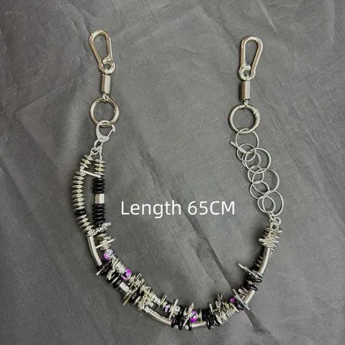 VIBE Stylish Black & Silver Accessory Chain Size ONE SIZE - 3 Thumbnail