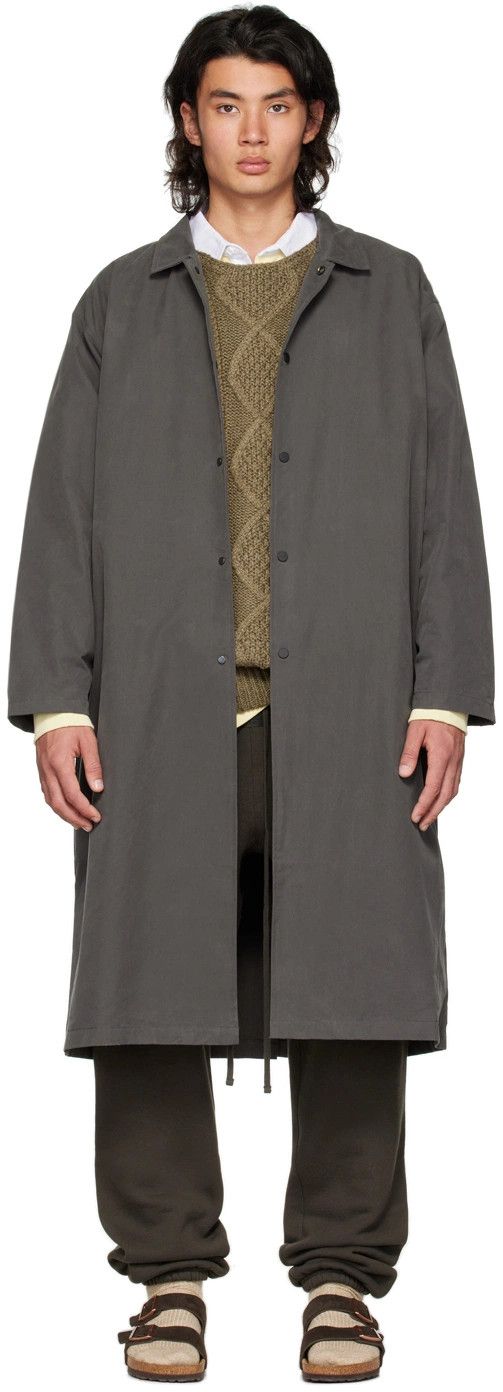 Fear of God Fear of God ESSENTIALS Gray Long Coat Size US S / EU 44-46 / 1 - 1 Thumbnail