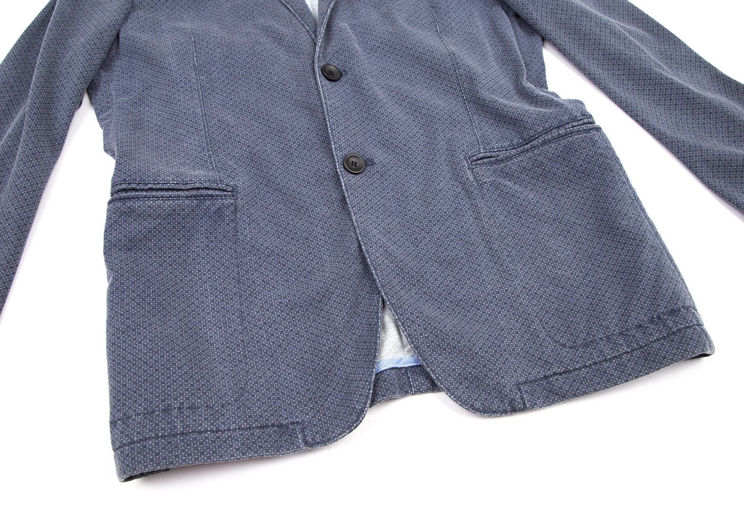 Armani Collezioni Cotton 2B Tailored Jacket in Navy Size 50 Size US M / EU 48-50 / 2 - 10 Thumbnail