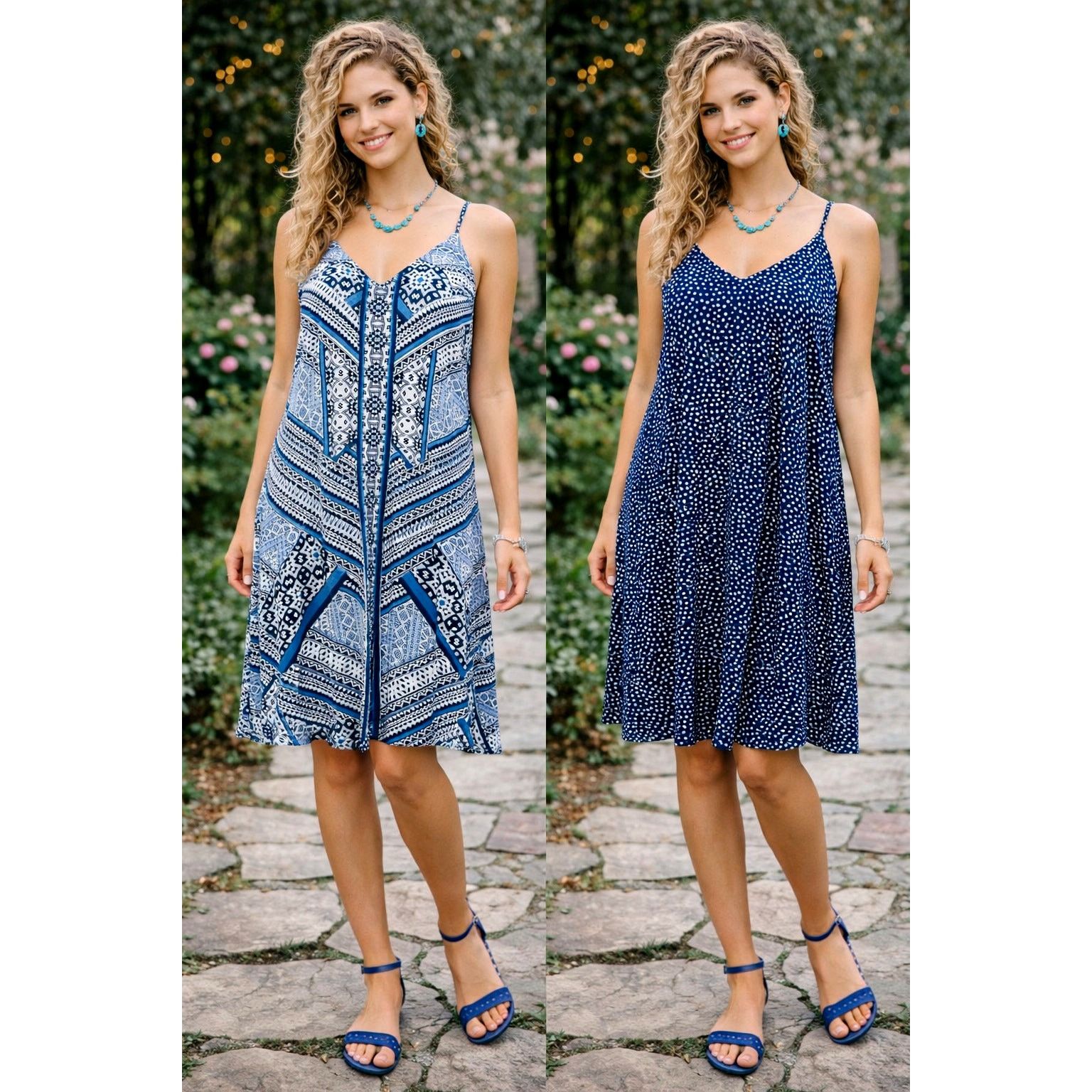 TART Collections Tart Collections Tashi Reversible Aztec Print/ Dots Dress M Size M / US 6-8 / IT 42-44 - 1 Thumbnail
