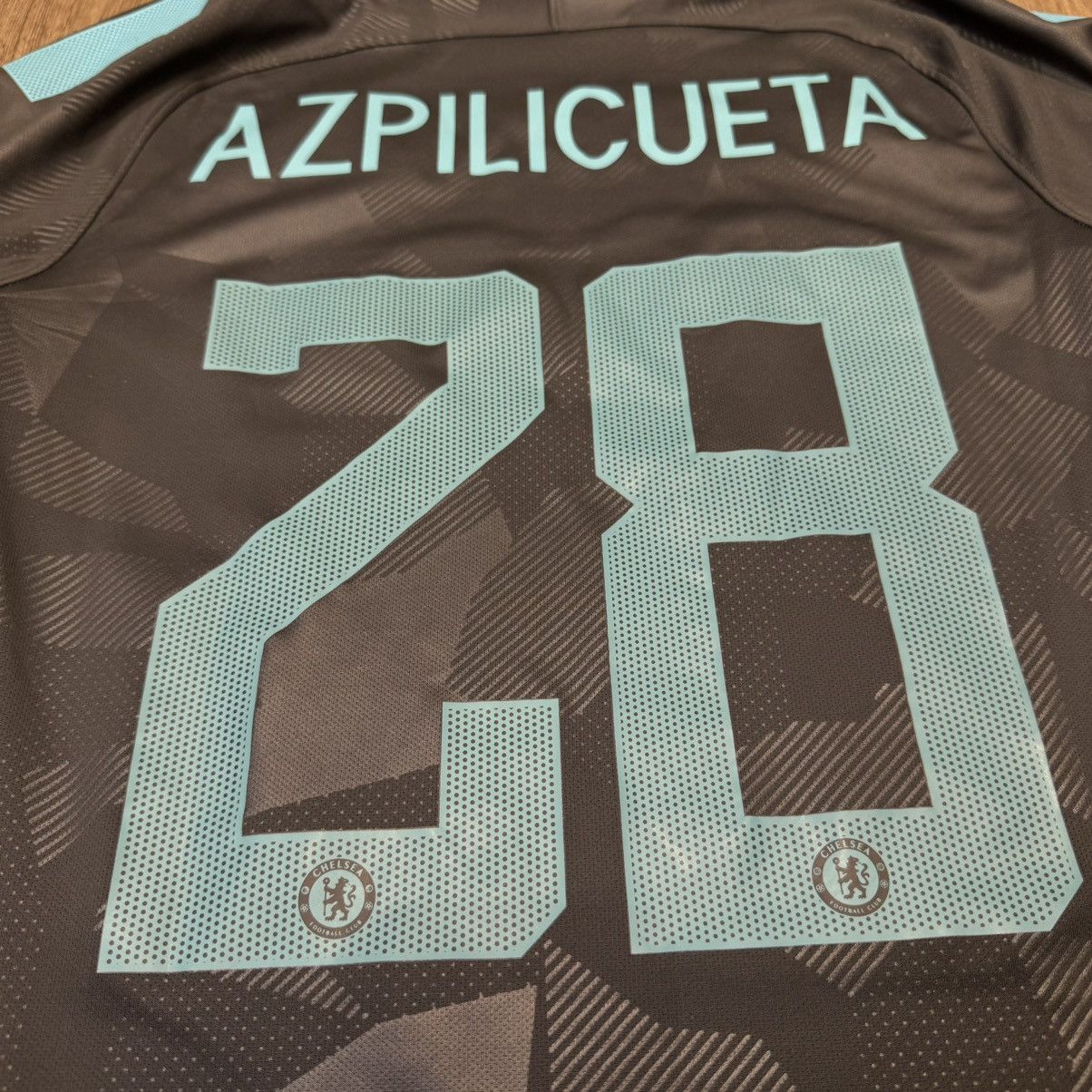 Adidas Chelsea 17/18 away shirt #28 Azpilicueta Size US S / EU 44-46 / 1 - 4 Thumbnail