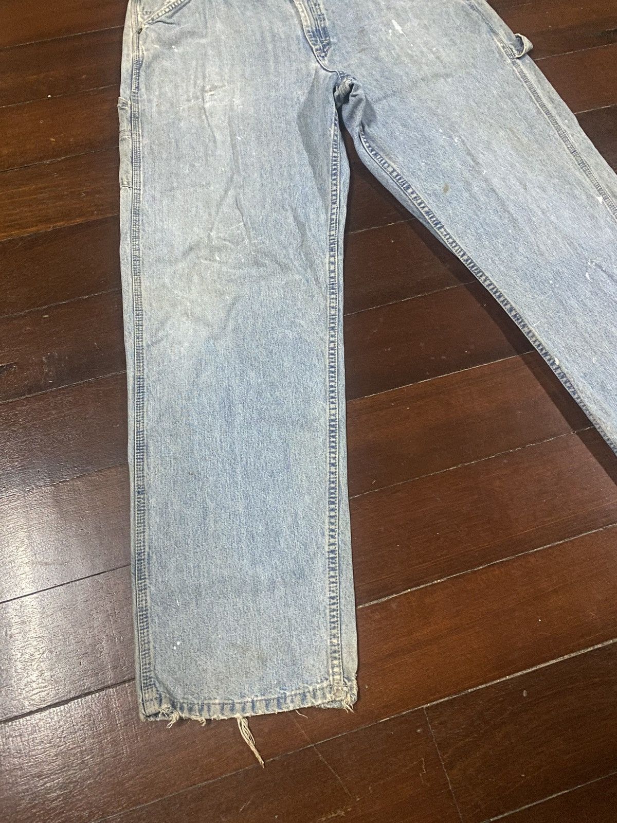 Japanese Brand VINTAGE DENIM CARPENTER DETROIT CHORE JEANS LEE DUNGAREES Size US 39 - 3 Thumbnail